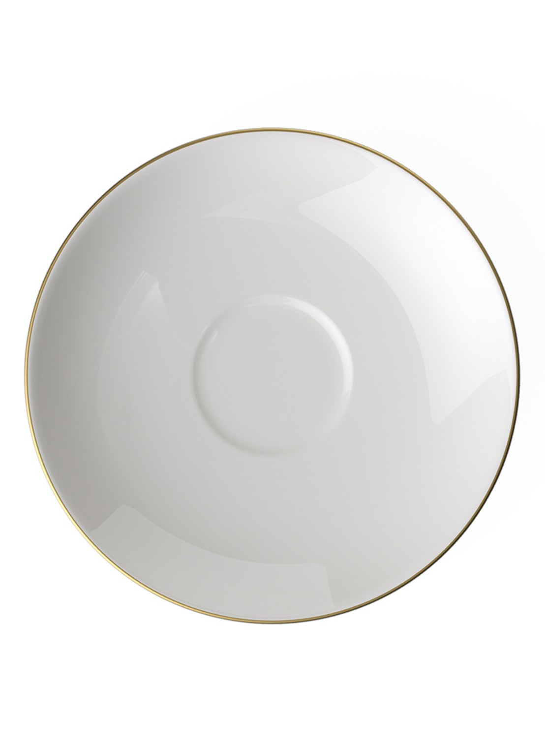 Villeroy & Boch Anmut Gold schotel 12 cm - voorkant gebroken wit