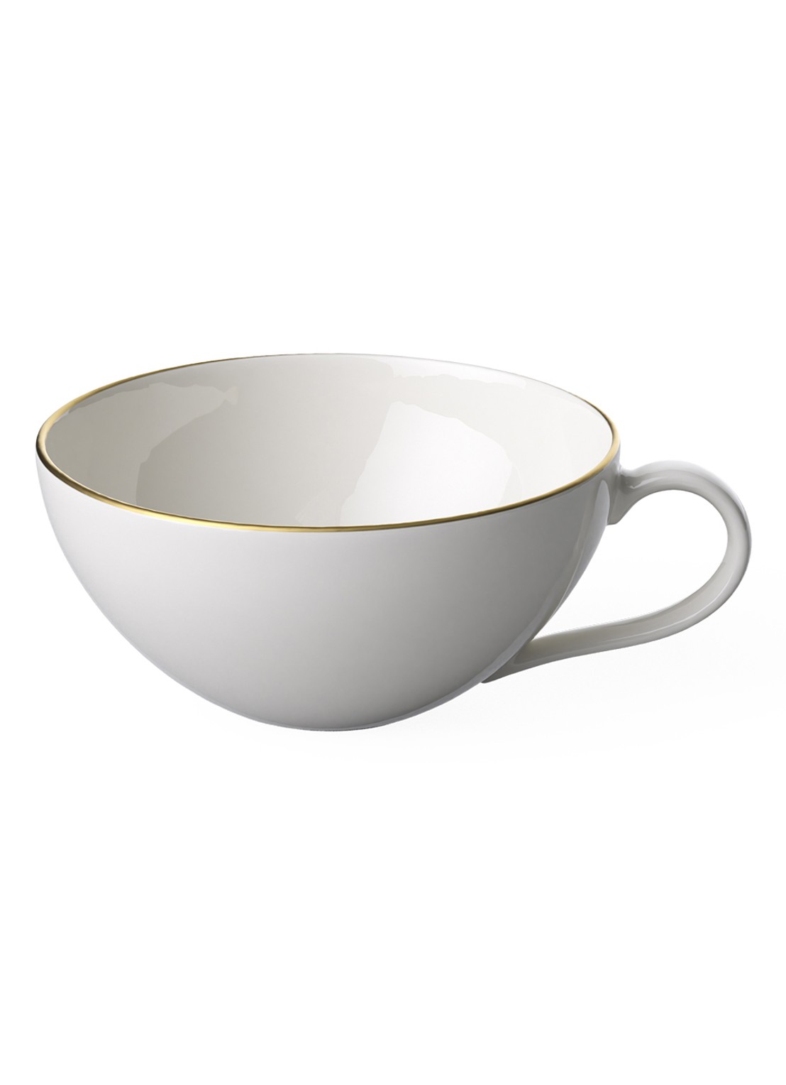 Villeroy & Boch Anmut Gold theekopje 20 cl - voorkant 3 gebroken wit