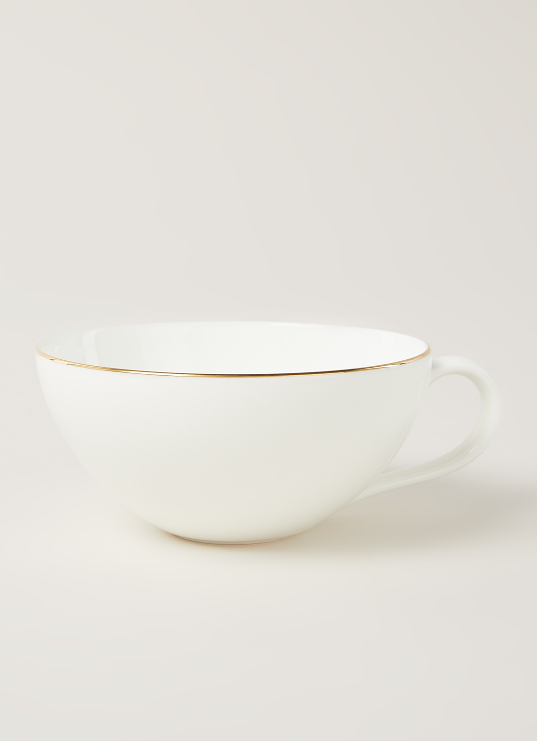 Villeroy & Boch Anmut Gold theekopje 20 cl - voorkant 3 gebroken wit
