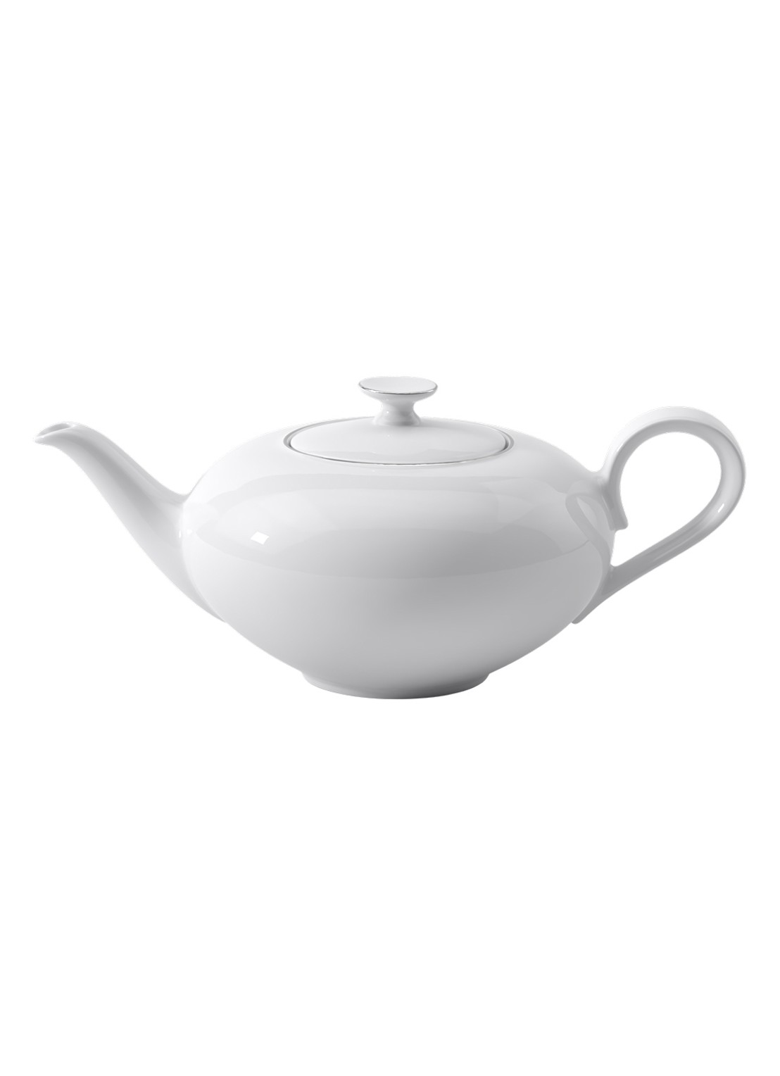 Villeroy & Boch Anmut Platinum No. 1 theepot 1 liter - voorkant 2 gebroken wit