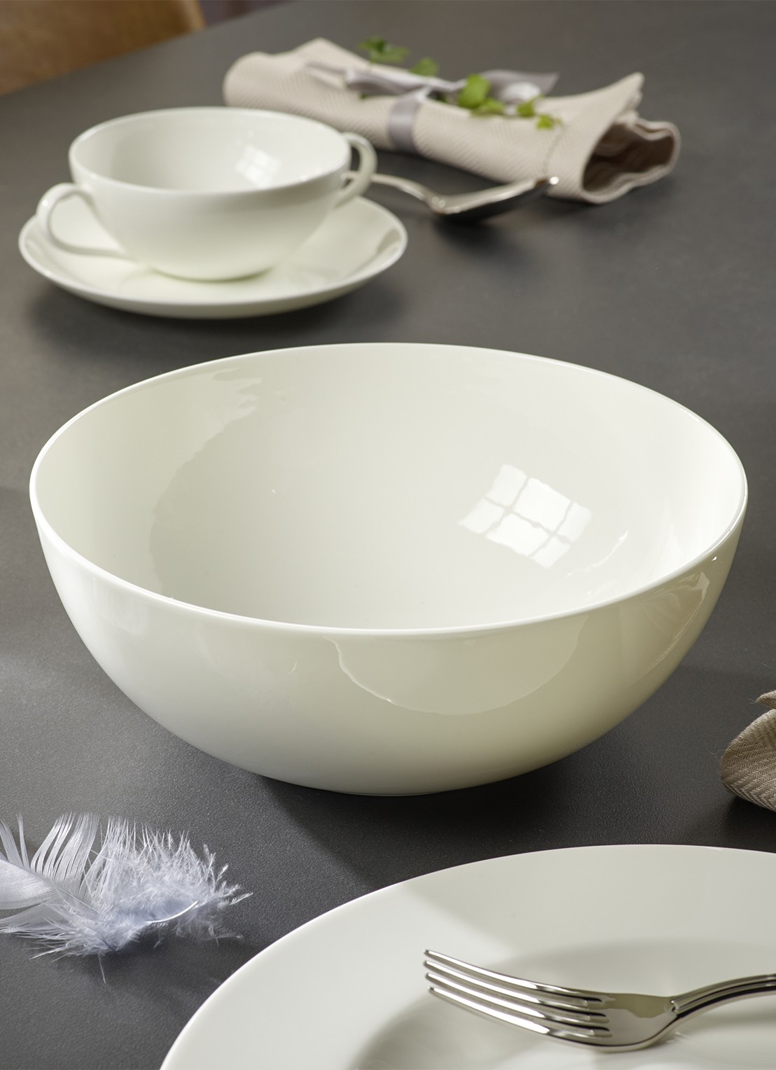 Villeroy & Boch Anmut saladeschaal 23 cm - achterkant 3 wit