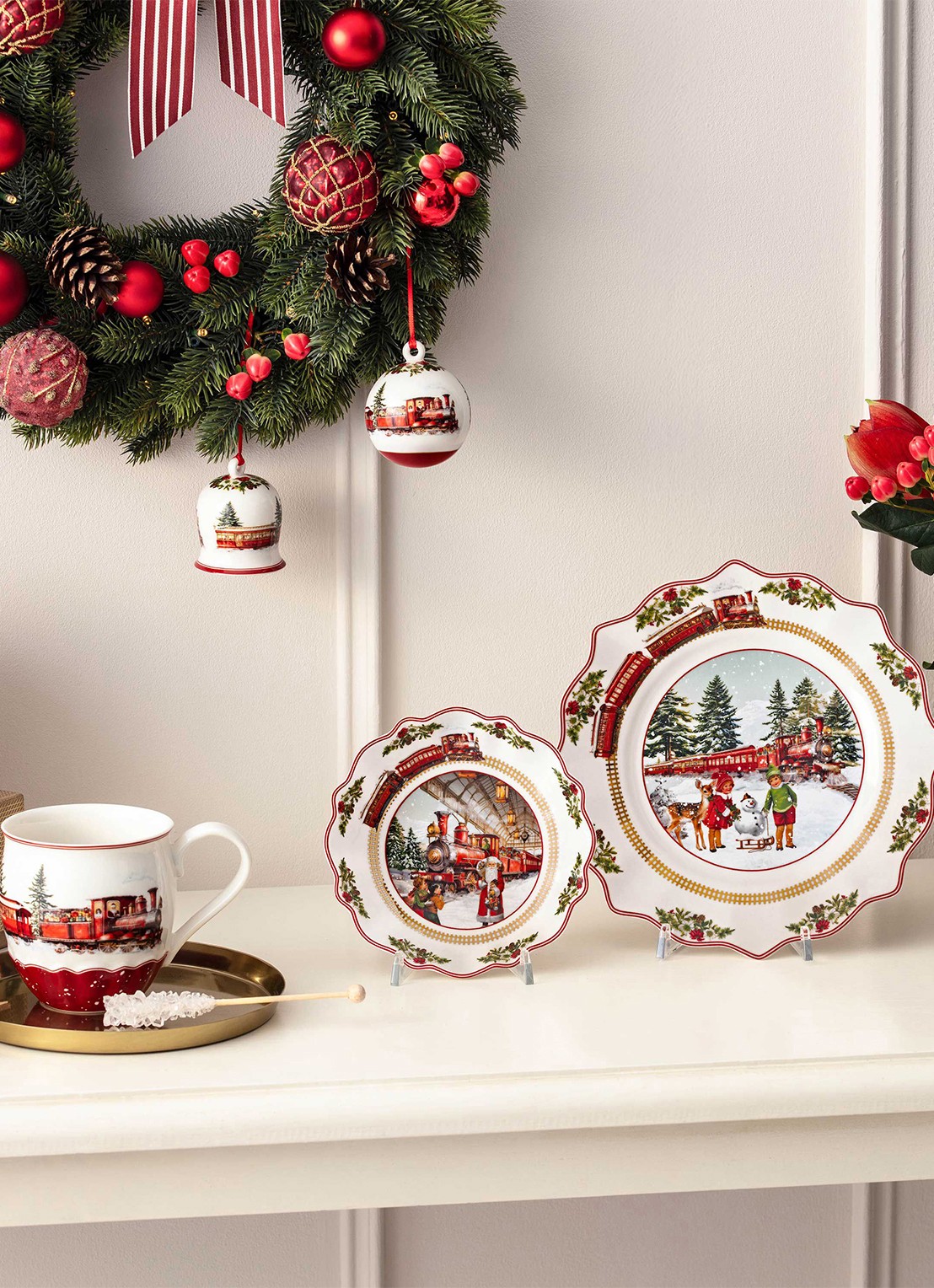 Villeroy & Boch Annual Christmas 2025 schaal 16,3 cm - detail 2 gebroken wit