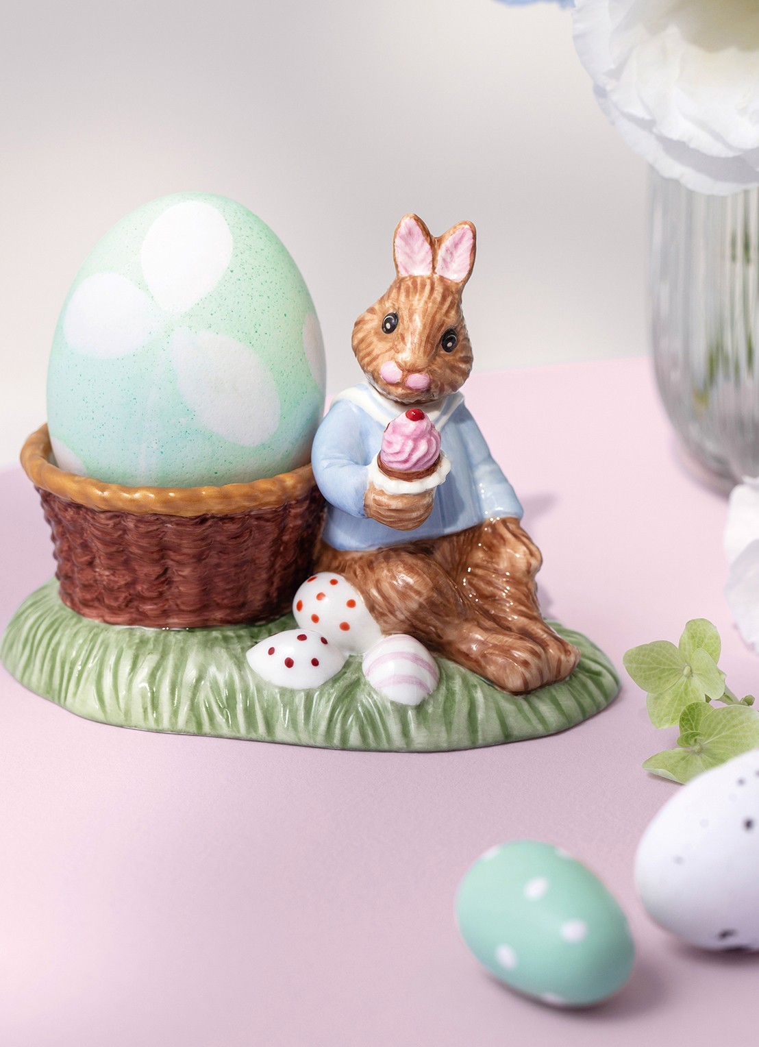 Villeroy & Boch Annual Easter Edition 2026 eierdop 9,8 cm - voorkant 2 bruin