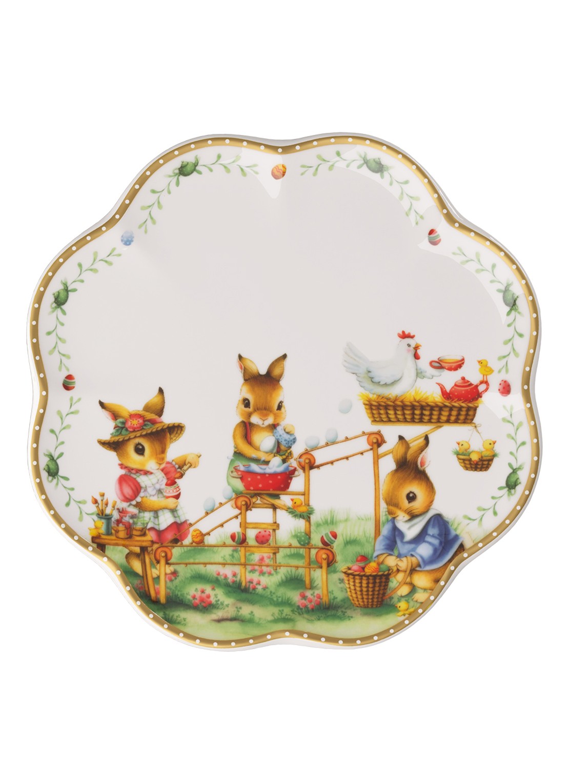 Villeroy & Boch Annual Easter Edition 2026 ontbijtbord 22 cm - voorkant gebroken wit