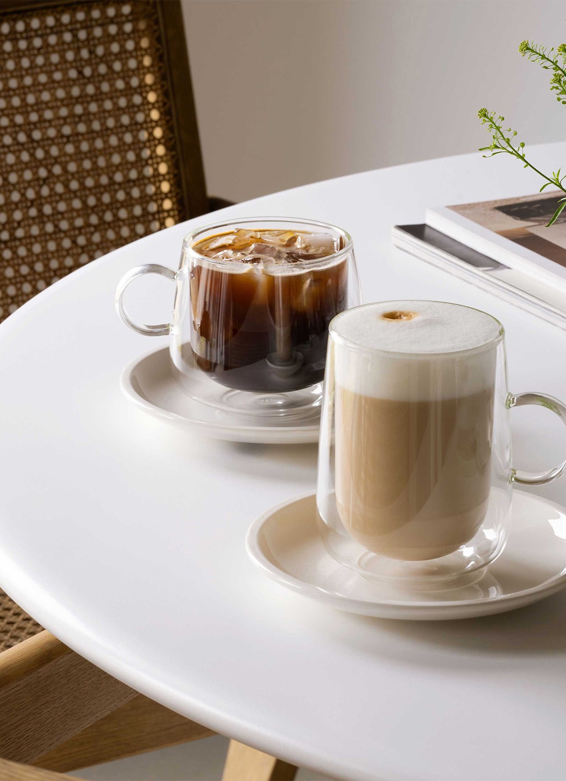 Villeroy & Boch Artesano dubbelwandig cappuccinoglas 25 cl set van 2 - achterkant transparant