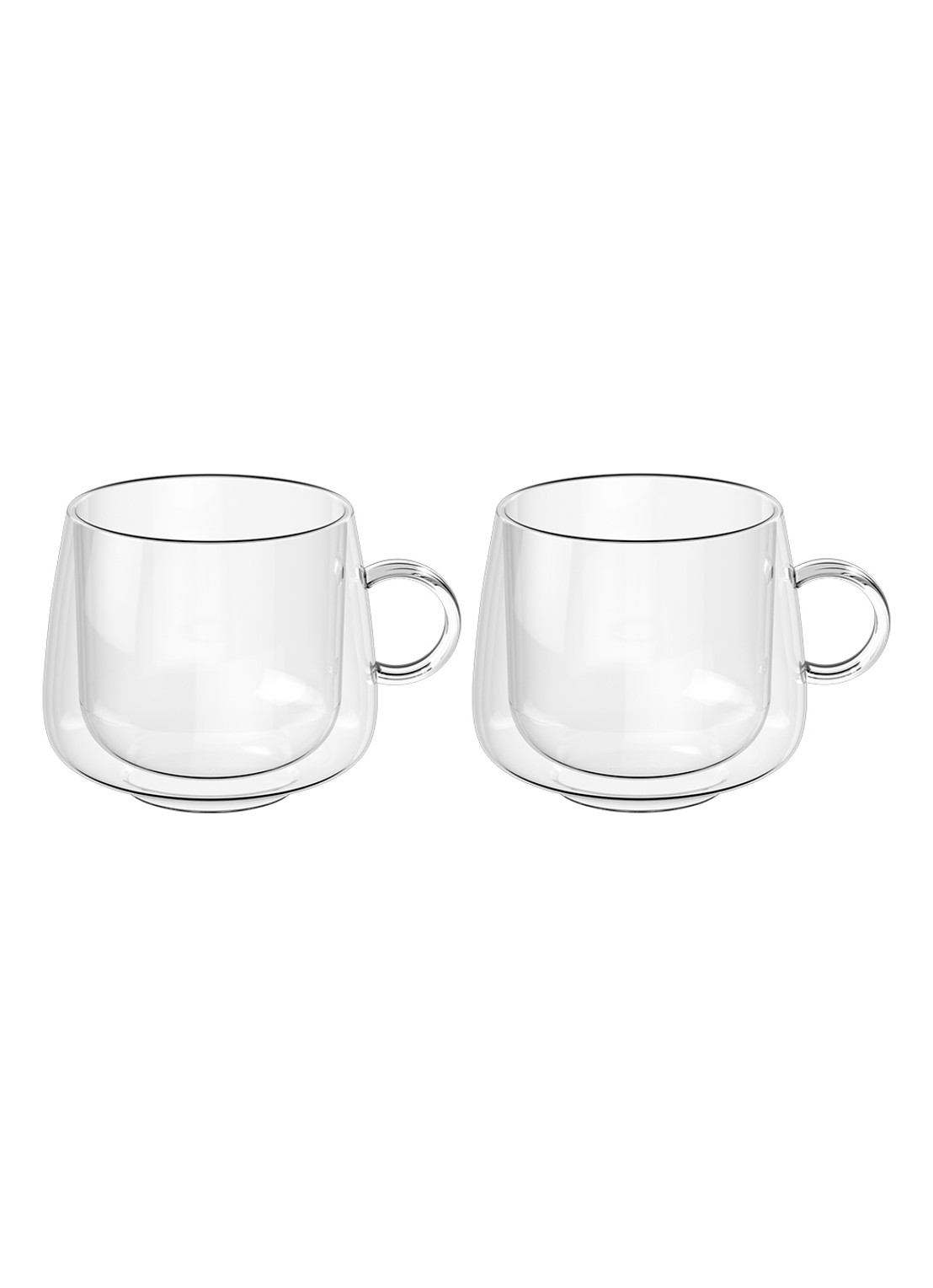 Villeroy & Boch Artesano dubbelwandig cappuccinoglas 25 cl set van 2 - voorkant 4 transparant
