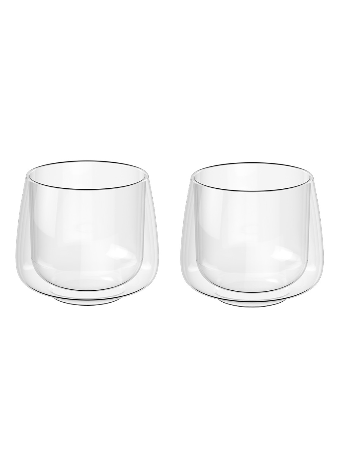 Villeroy & Boch Artesano dubbelwandig cappuccinoglas 25 cl set van 2 - voorkant 2 transparant