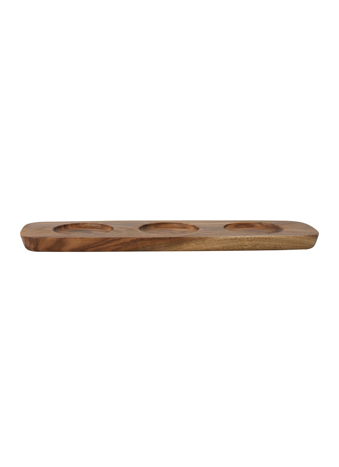 Villeroy & Boch Artesano Original partyschaal van hout 30,5 x 9,5 cm - voorkant 4 bruin
