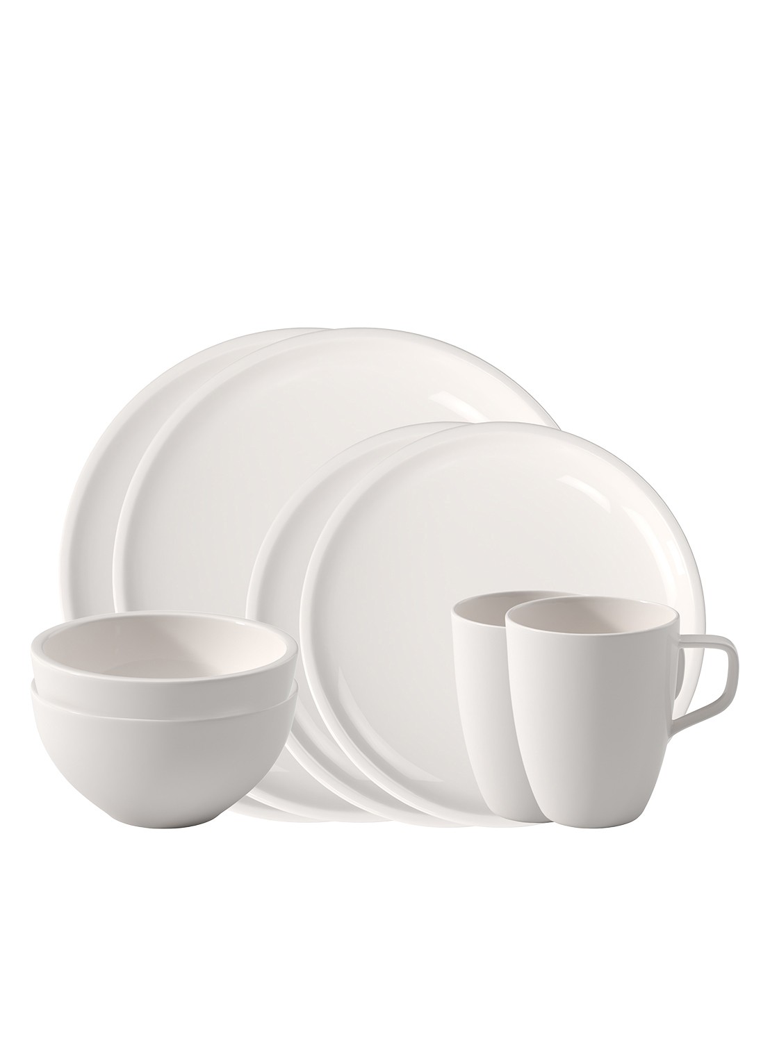 Villeroy & Boch Artesano Original serviesset 8-delig - voorkant 3 gebroken wit
