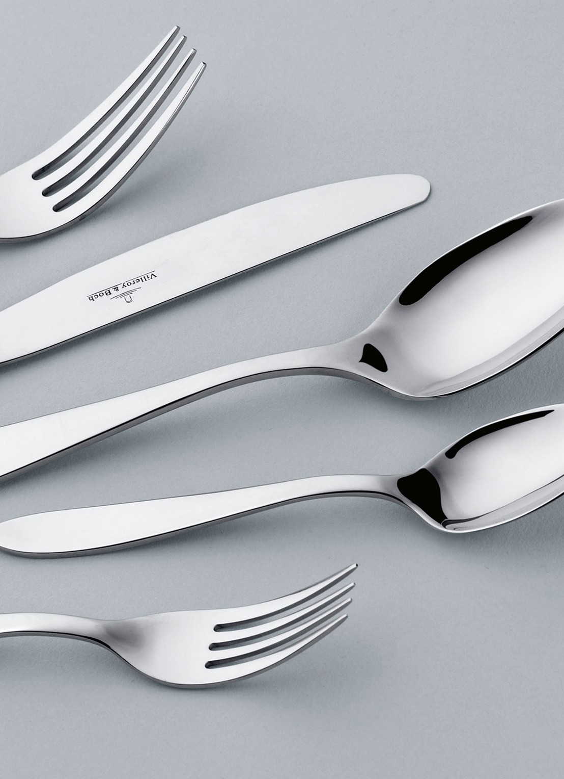 Villeroy & Boch Arthur bestekset 24-delig  - achterkant zilver