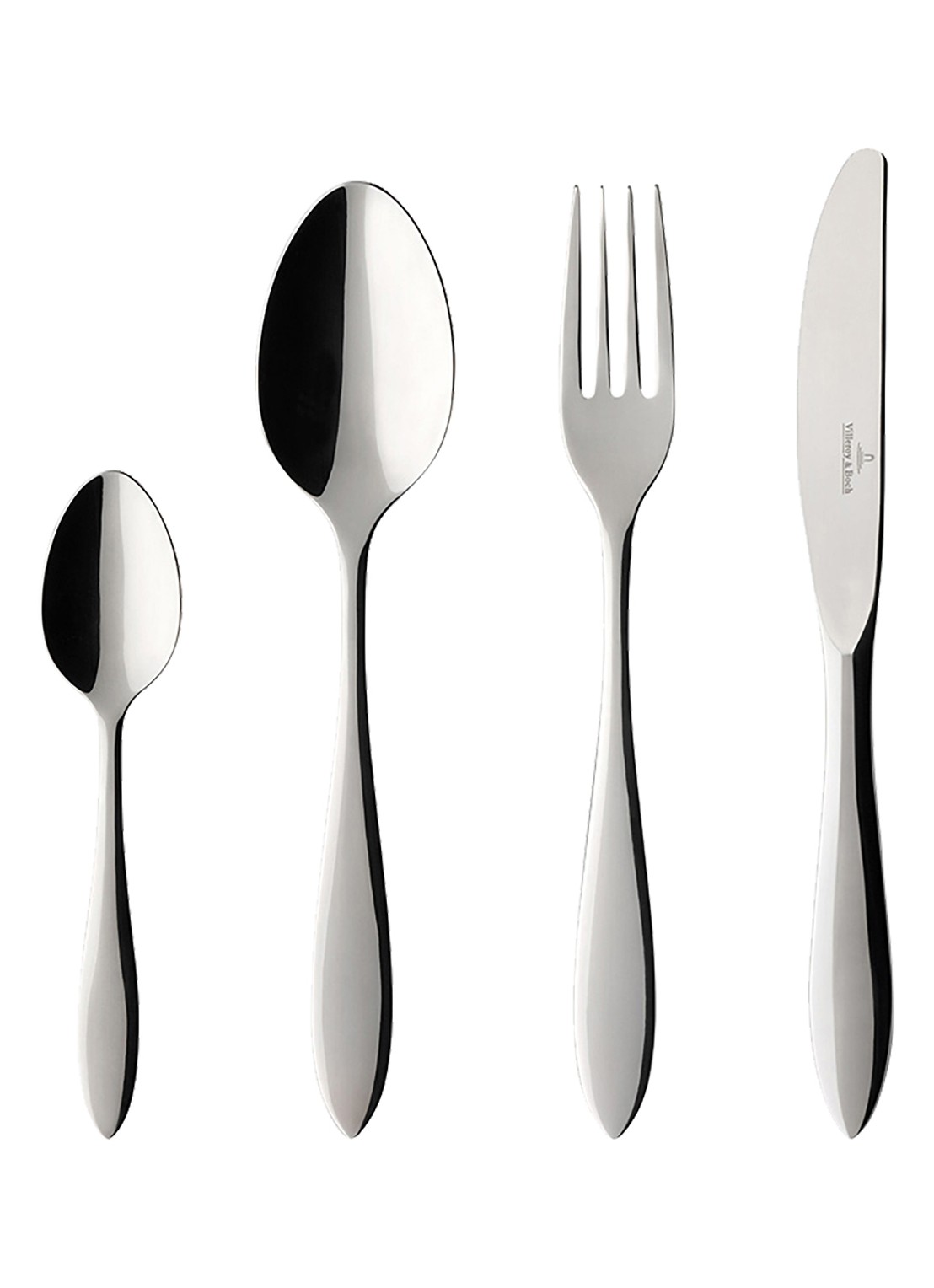 Villeroy & Boch Arthur bestekset 24-delig  - voorkant 3 zilver