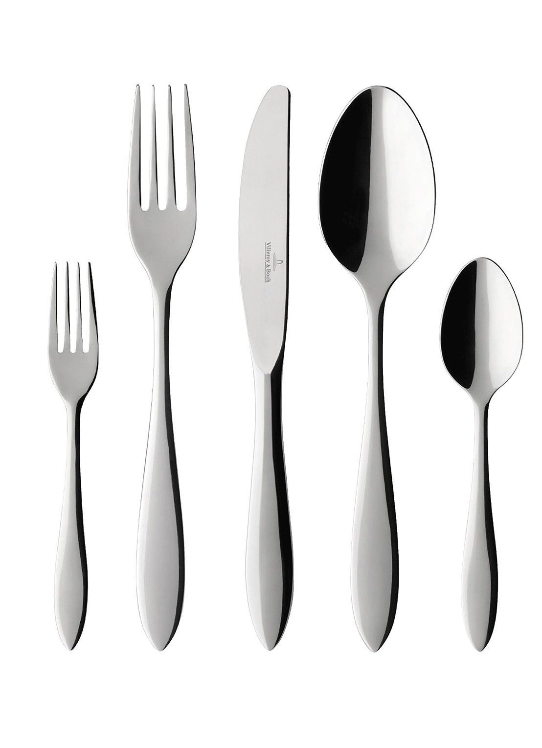 Villeroy & Boch Arthur bestekset 30-delig - voorkant roestvrijstaal