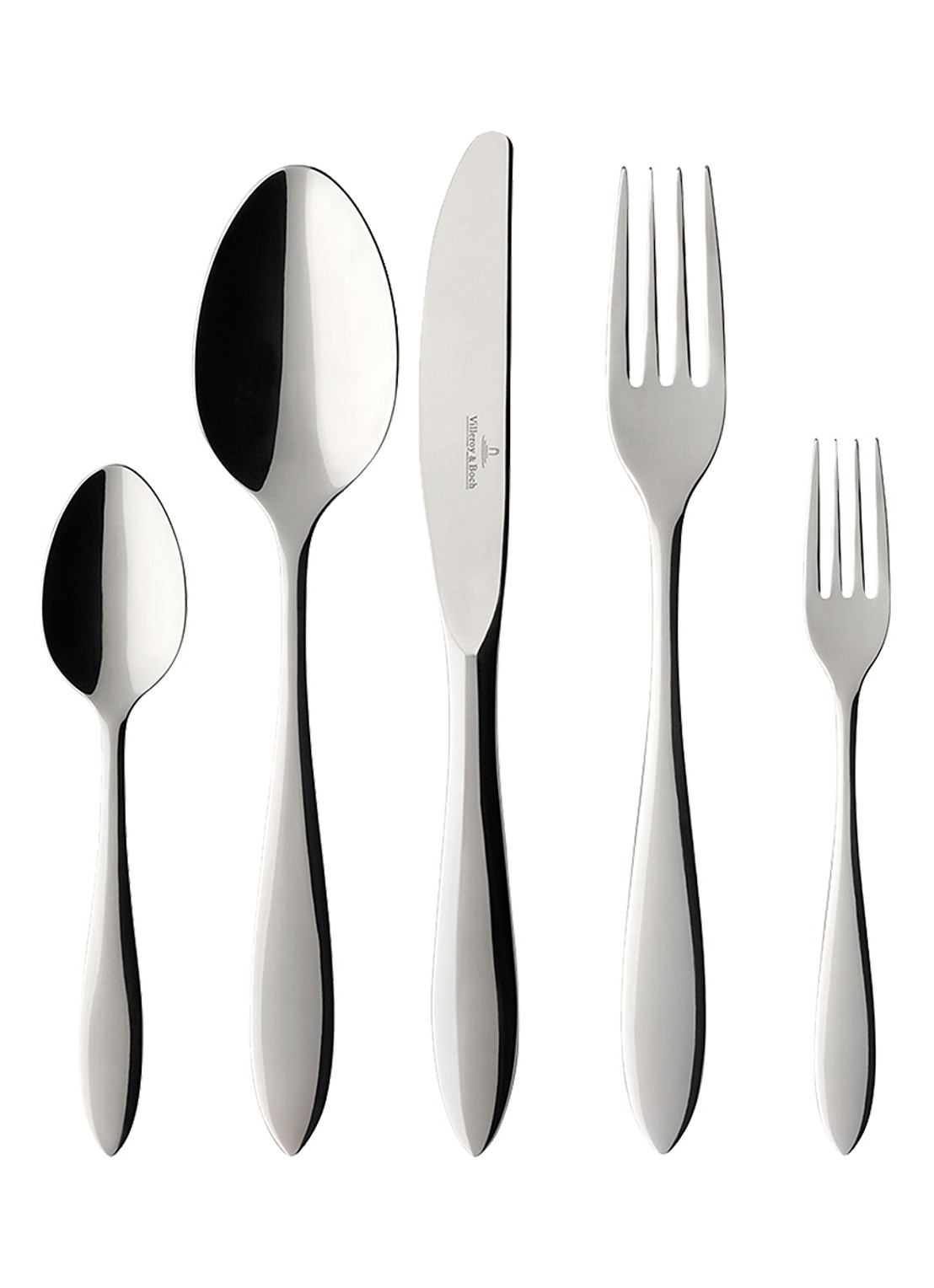 Villeroy & Boch Arthur bestekset 30-delig  - voorkant 4 zilver