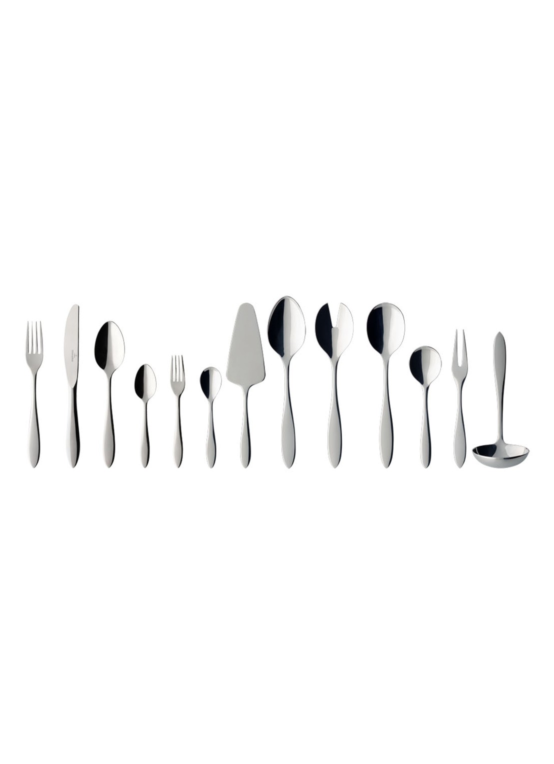 Villeroy & Boch Arthur bestekset 68-delig - voorkant 2 zilver
