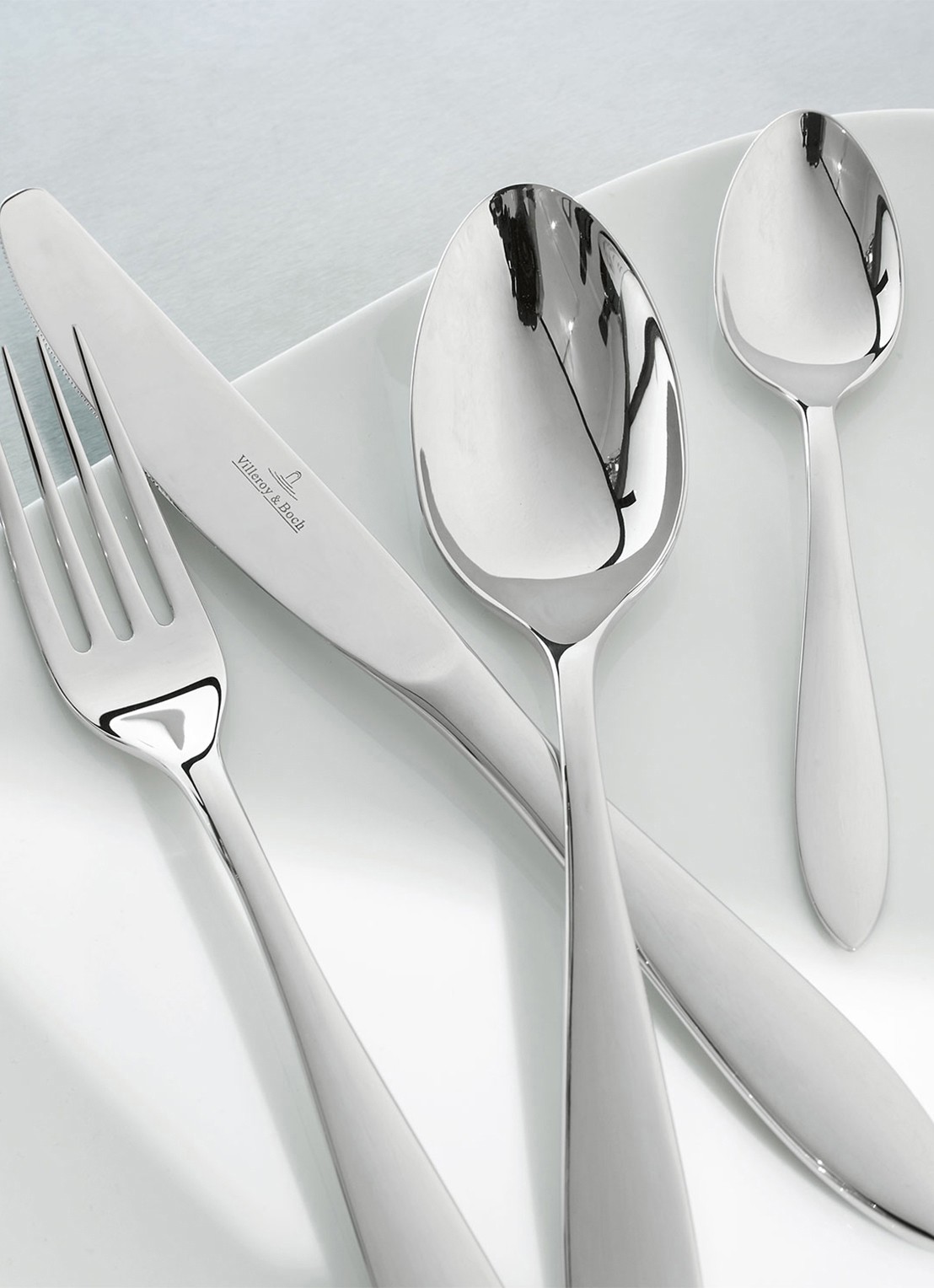 Villeroy & Boch Arthur Brushed bestekset 24-delig - voorkant 2 roestvrijstaal