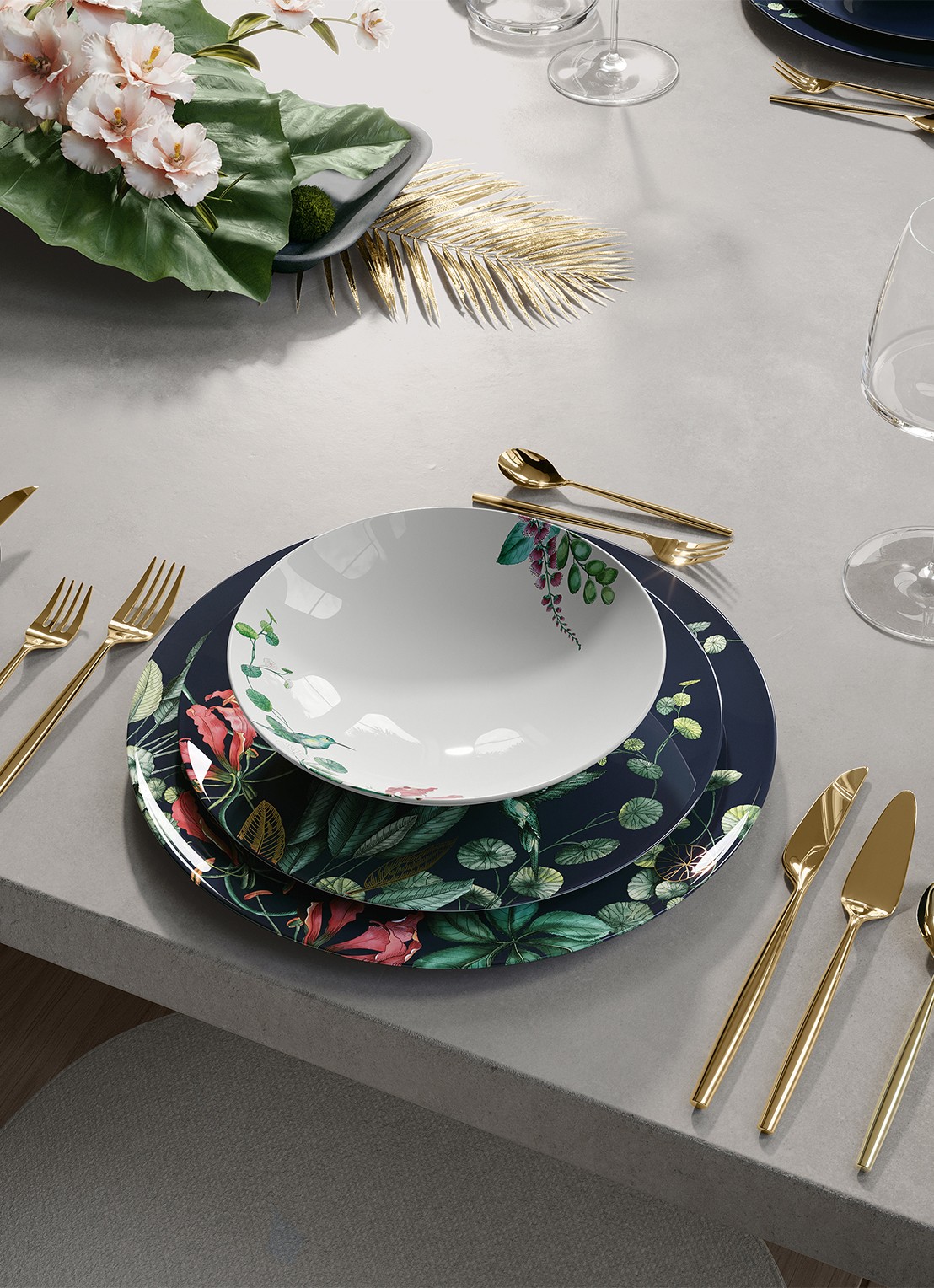 Villeroy & Boch Avarua saladeschaal 23 cm - achterkant 5 gebroken wit