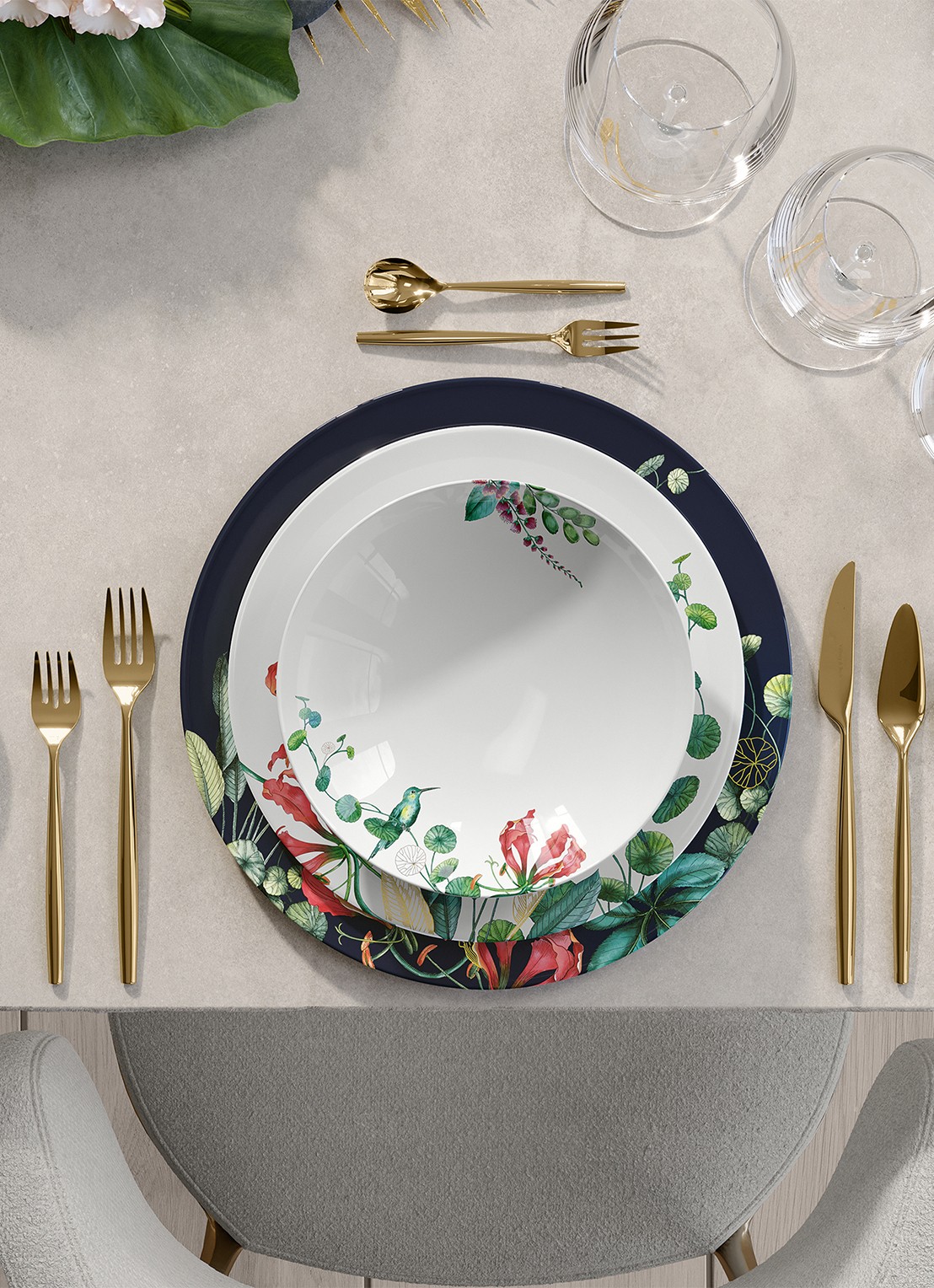 Villeroy & Boch Avarua saladeschaal 23 cm - detail 4 gebroken wit