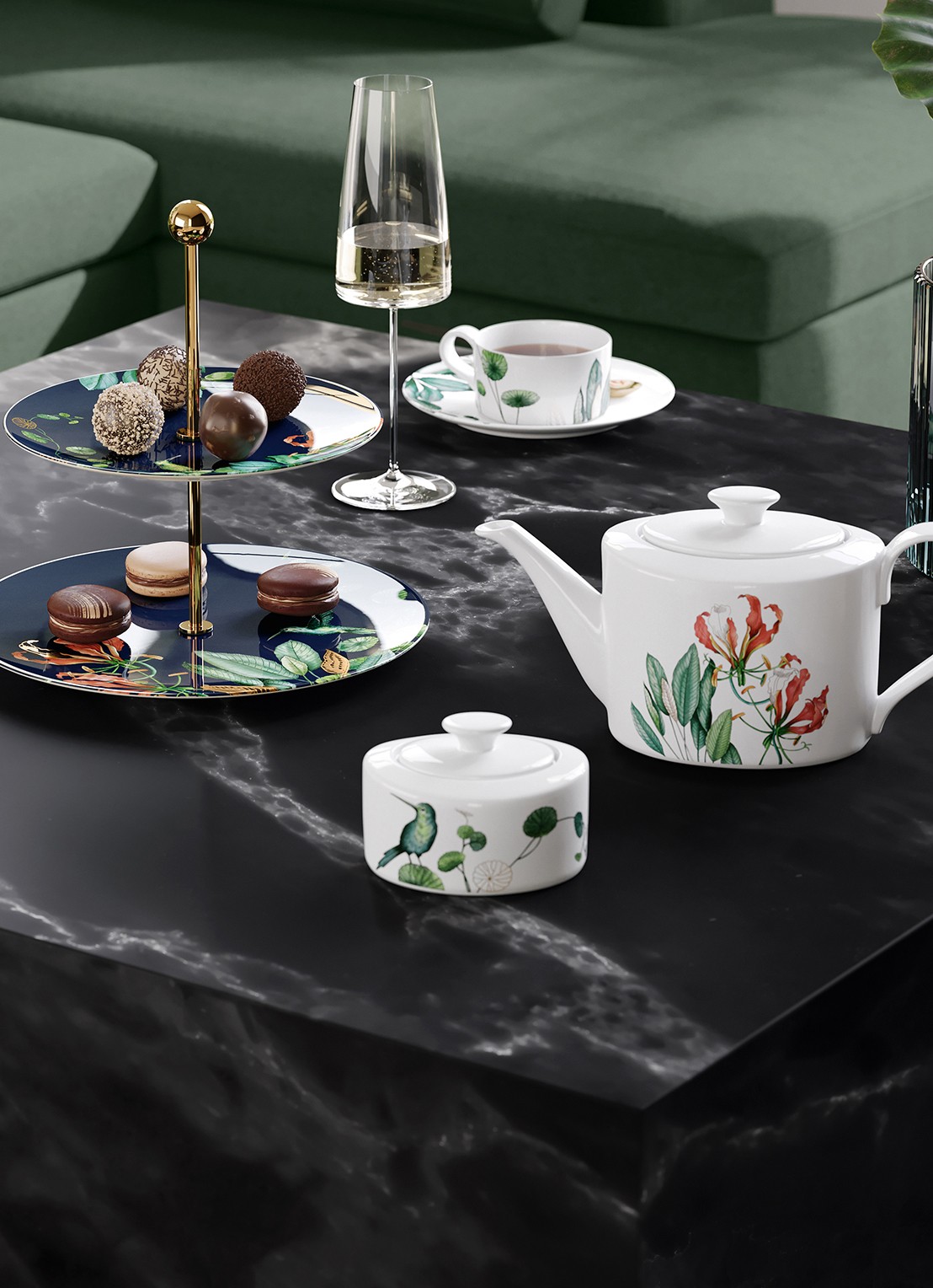 Villeroy & Boch Avarua suikerpotje 33 cl - achterkant gebroken wit