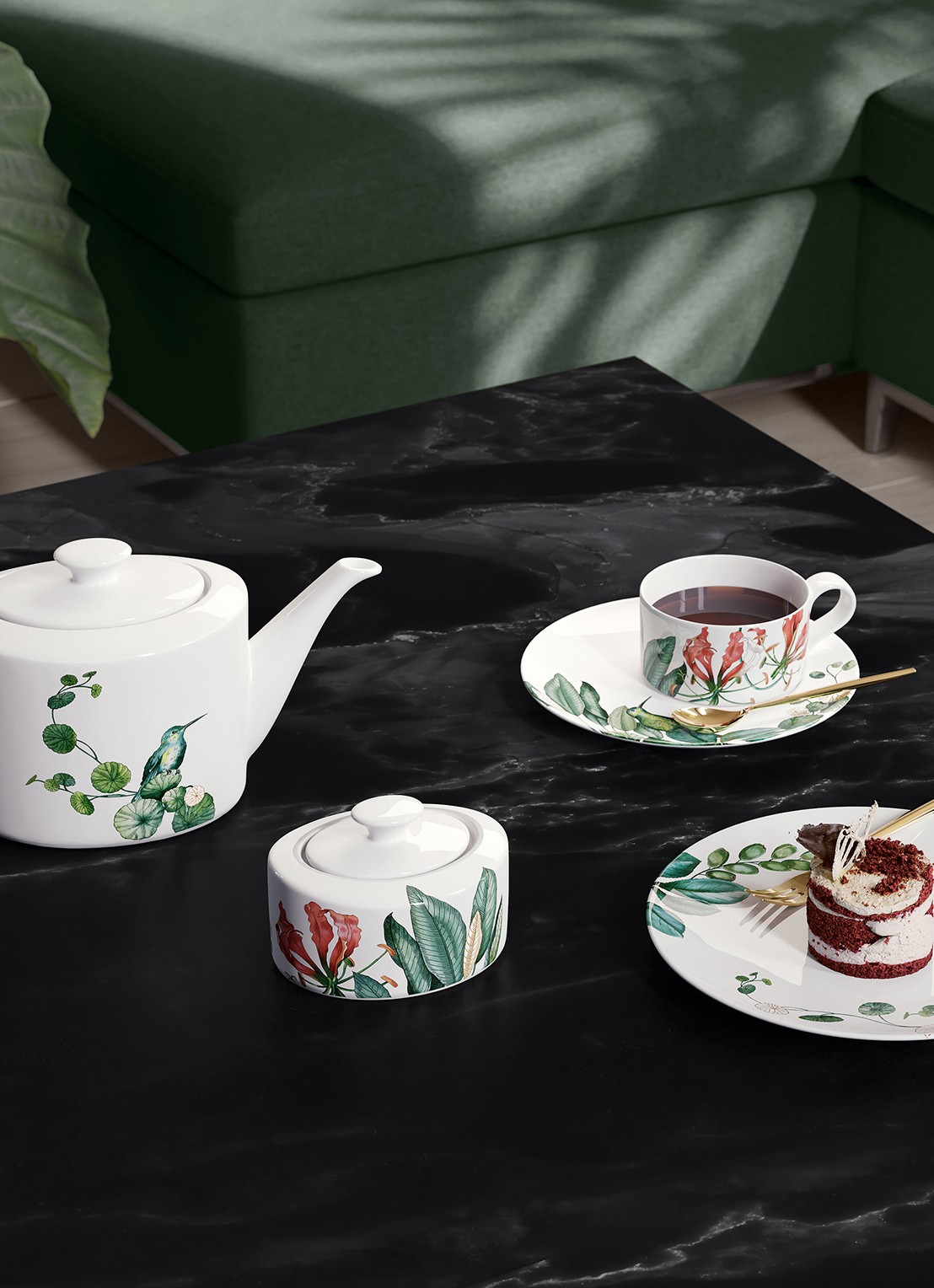 Villeroy & Boch Avarua suikerpotje 33 cl - detail 2 gebroken wit