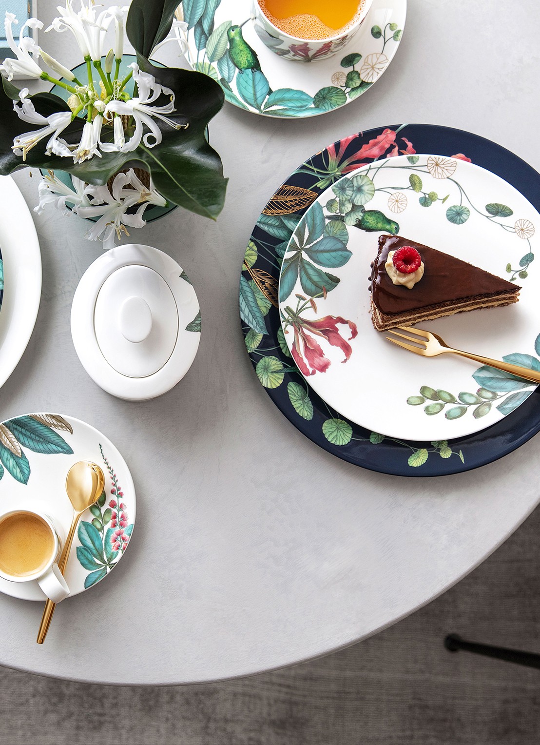 Villeroy & Boch Avarua suikerpotje 33 cl - detail 3 gebroken wit