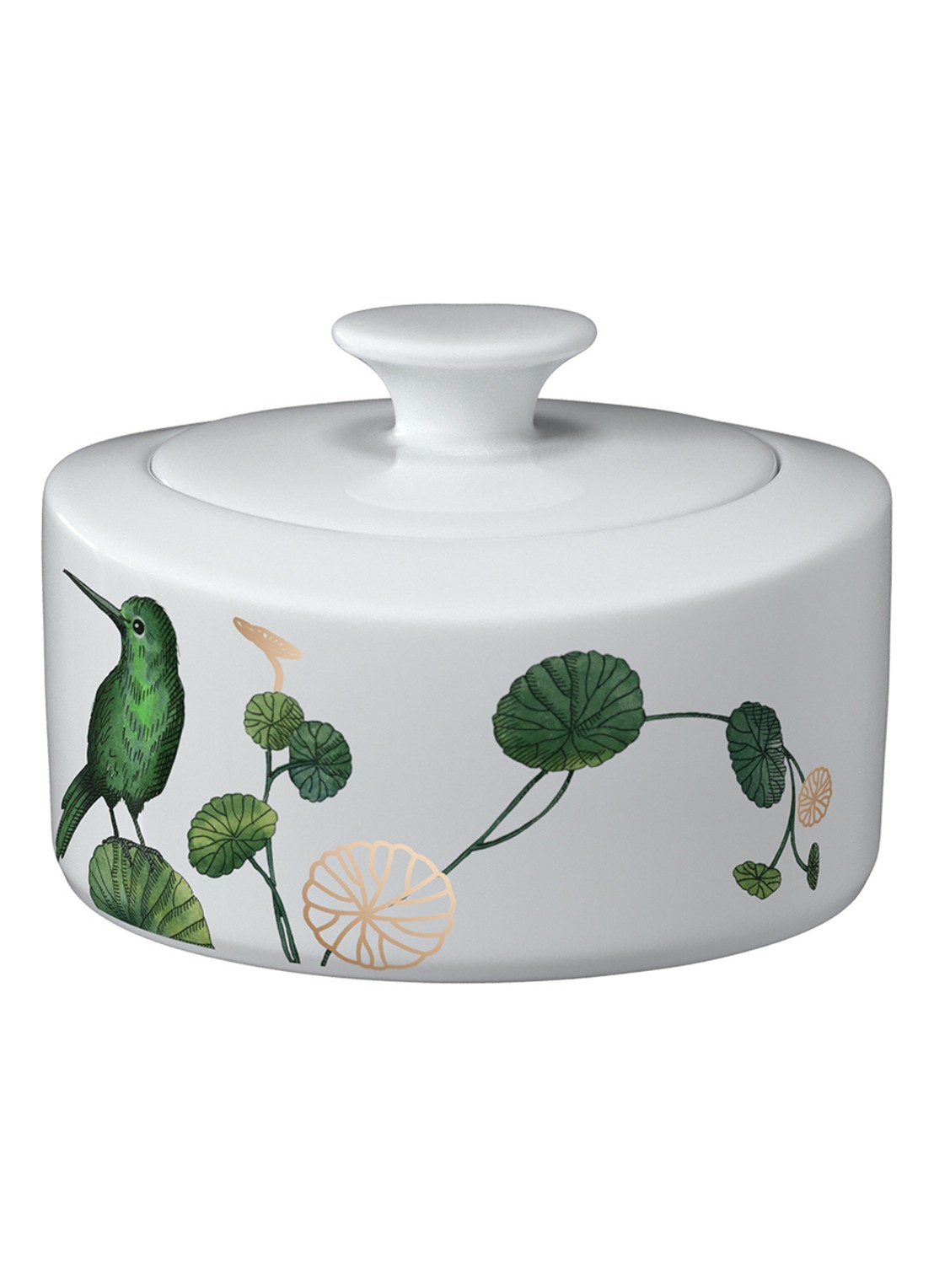 Villeroy & Boch Avarua suikerpotje 33 cl - voorkant 5 gebroken wit