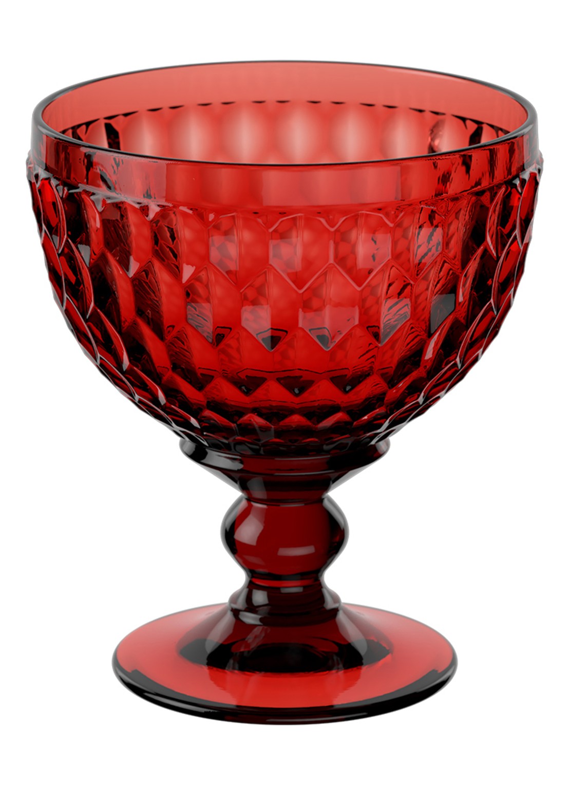 Villeroy & Boch Boston Coloured dessertcoupe 11 cm  - voorkant donkerrood