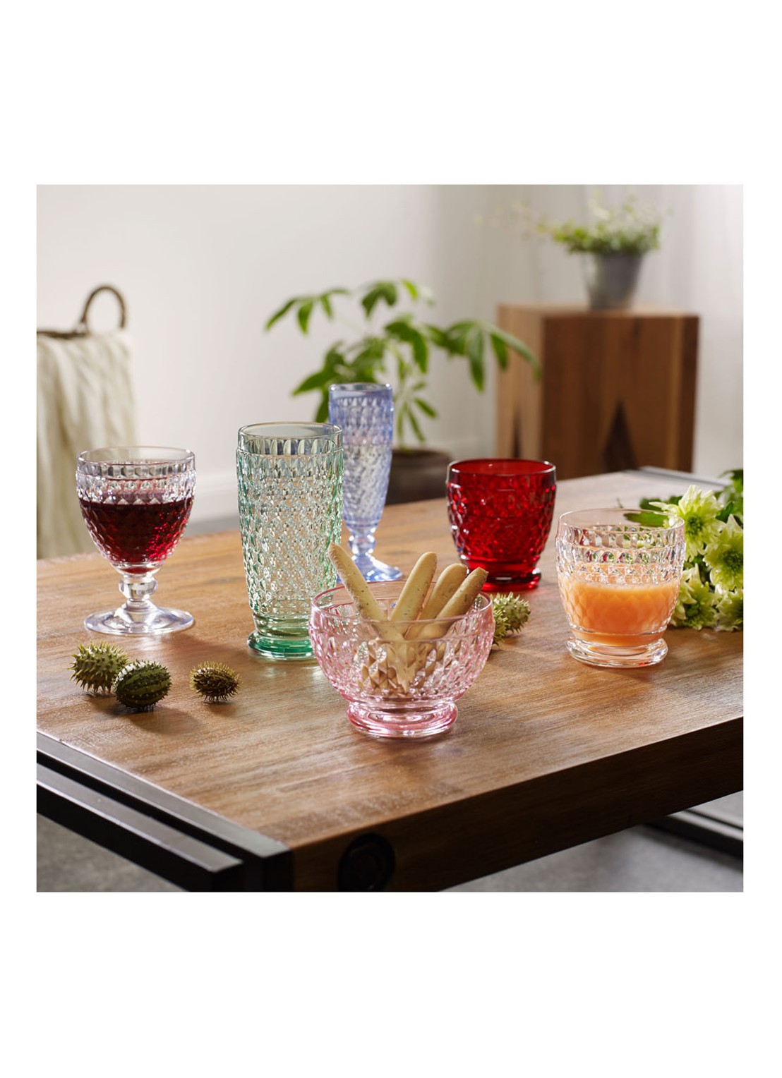 Villeroy & Boch Boston Coloured drinkglas 330 ml - detail 3 steenrood