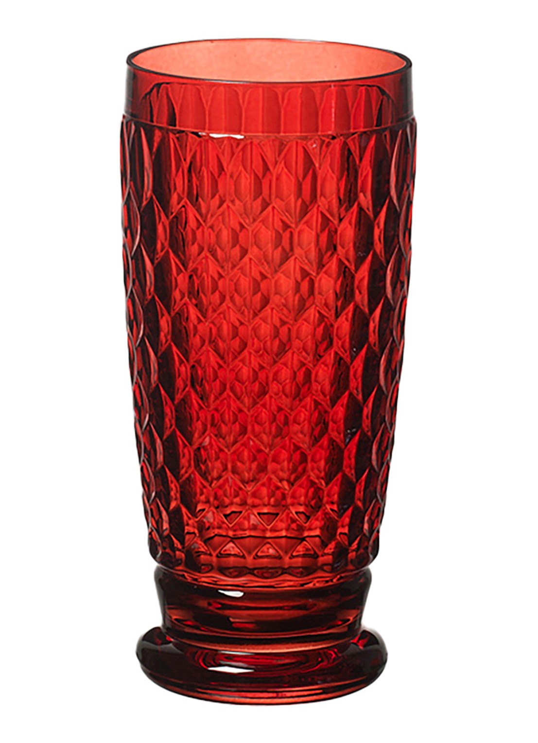 Villeroy & Boch Boston Coloured drinkglas 400 ml - voorkant steenrood