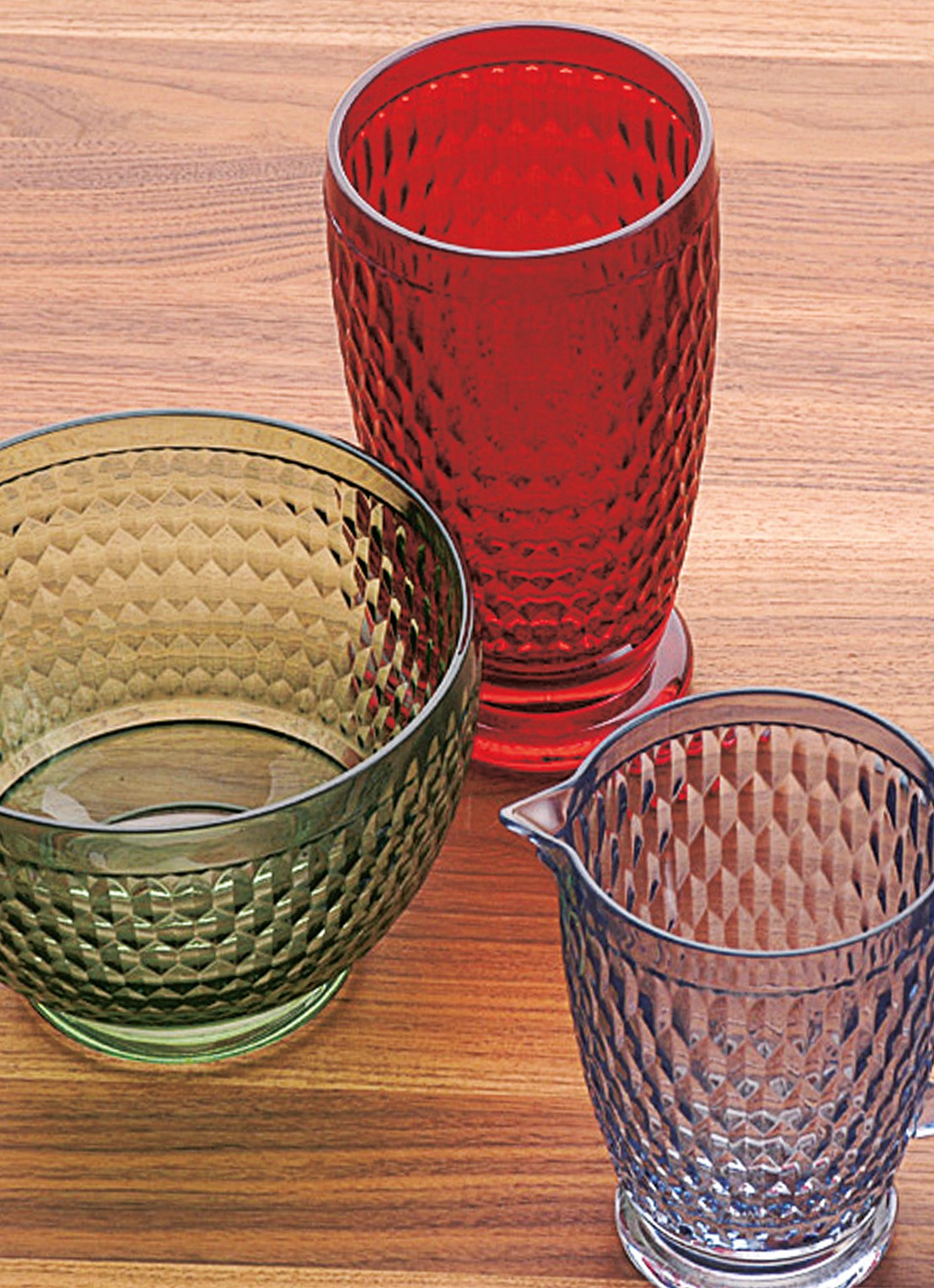 Villeroy & Boch Boston Coloured drinkglas 400 ml - voorkant 2 steenrood