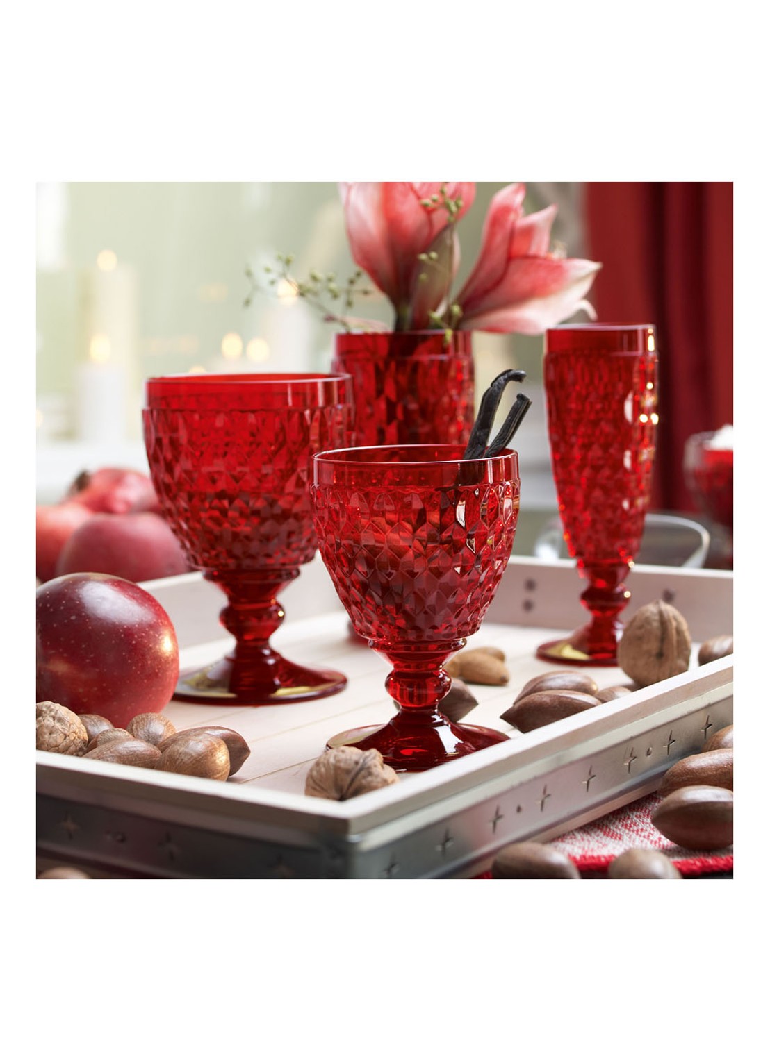 Villeroy & Boch Boston Coloured waterglas 400 ml - detail 3 steenrood
