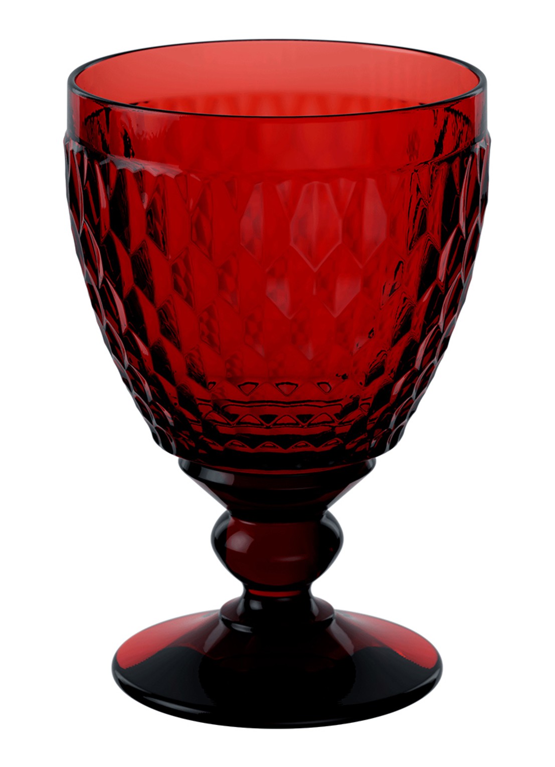 Villeroy & Boch Boston Coloured waterglas 400 ml - voorkant steenrood