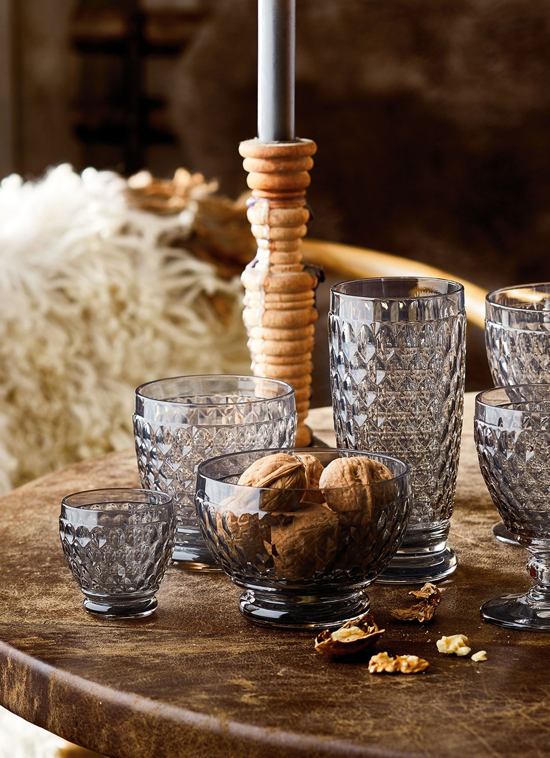 Villeroy & Boch Boston longdrinkglas 40 cl - voorkant 3 grijs