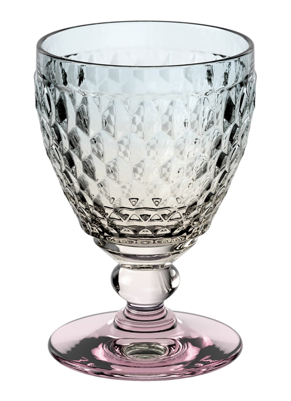 Villeroy & Boch Boston Pearl witte wijnglas 12,5 cl - voorkant 2 transparant