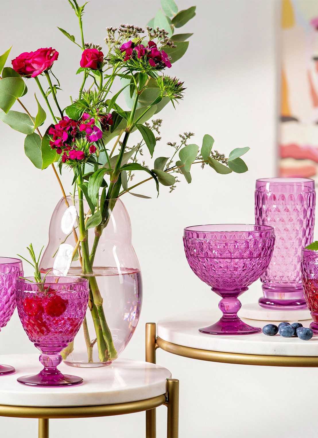 Villeroy & Boch Boston rode wijnglas 20 cl - achterkant paars