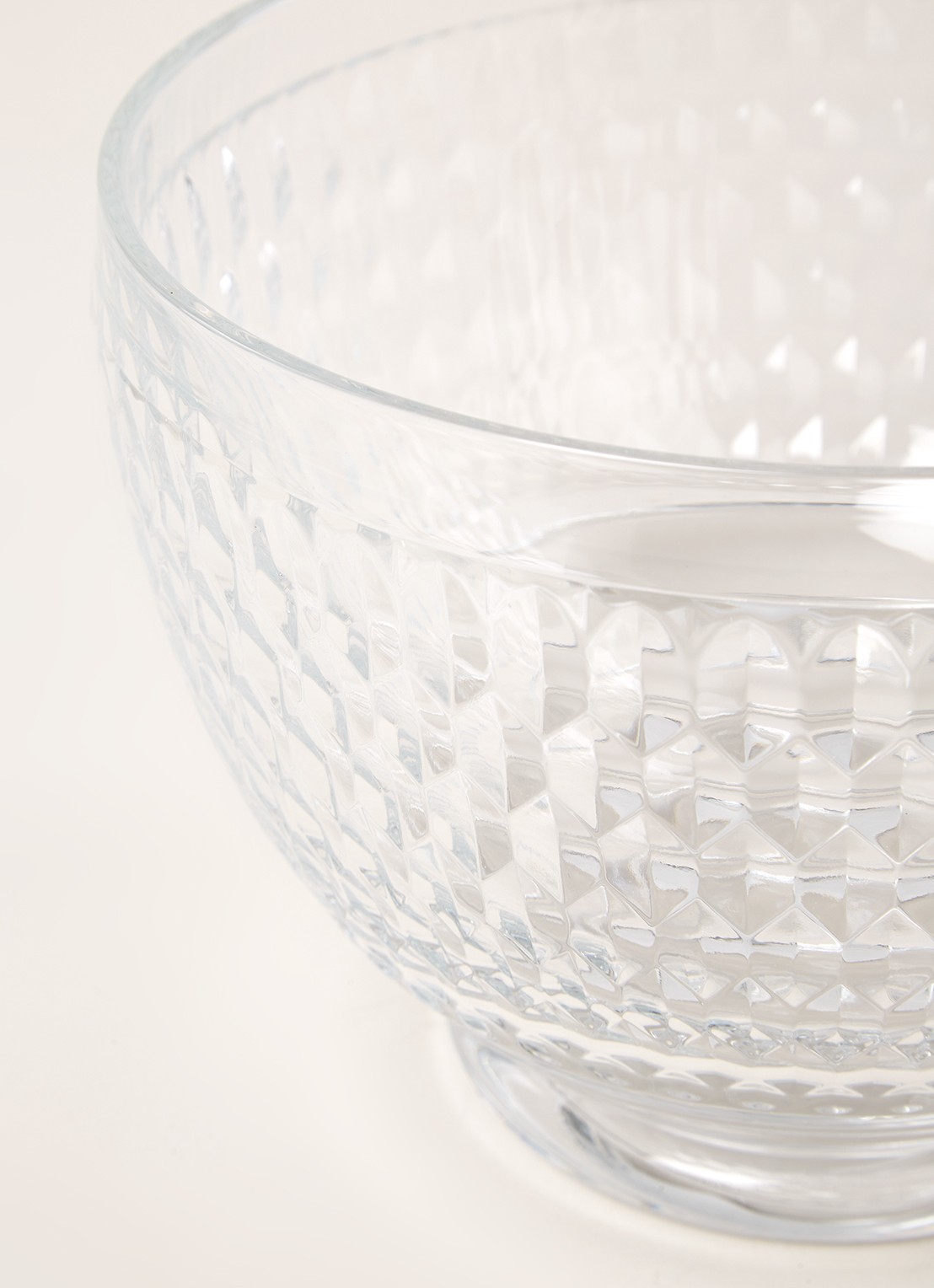 Villeroy & Boch Boston saladeschaal 21 cm - detail transparant