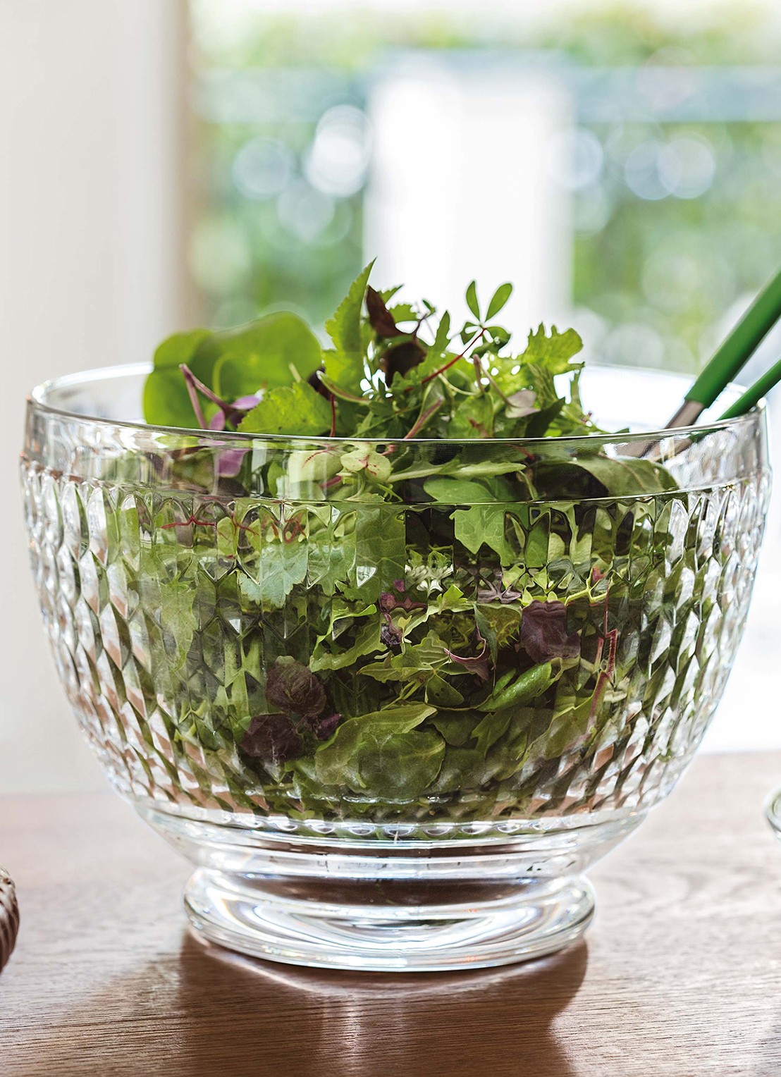 Villeroy & Boch Boston saladeschaal 21 cm - voorkant 3 transparant