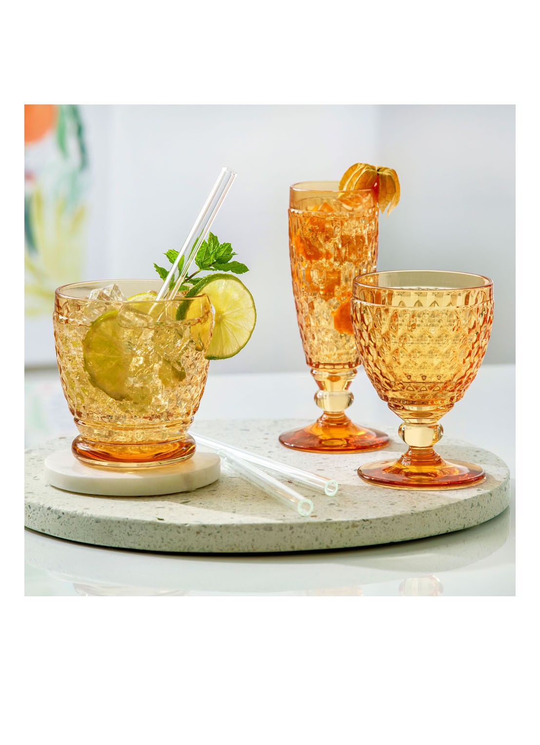 Villeroy & Boch Boston waterglas 20 cl - detail 3 orange