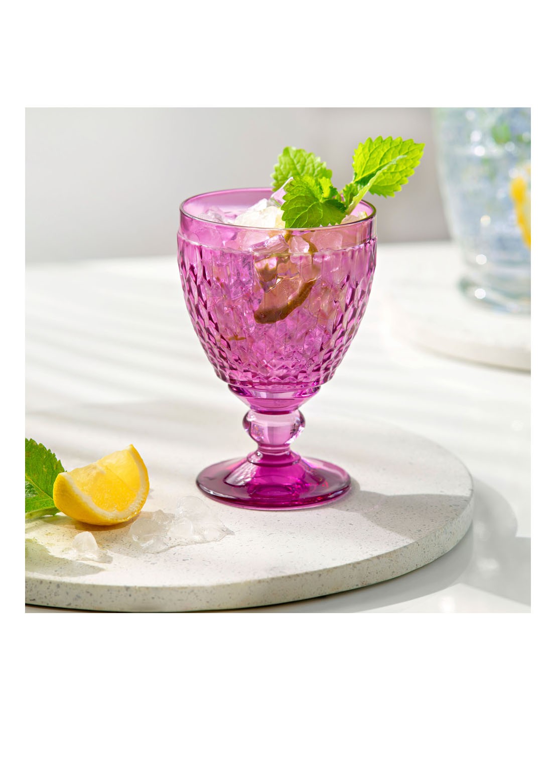 Villeroy & Boch Boston waterglas 25 cl - voorkant 2 paars