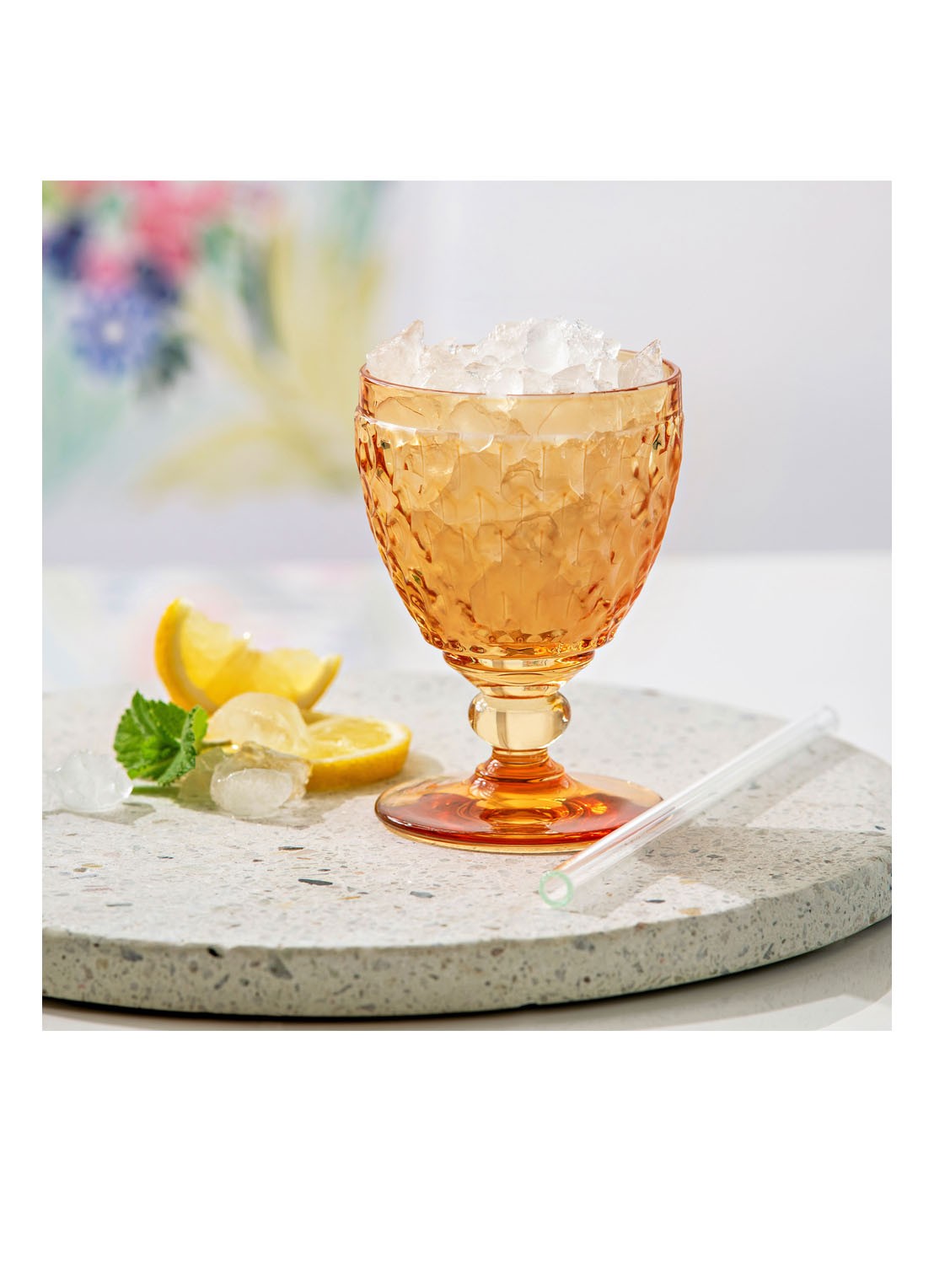 Villeroy & Boch Boston witte wijnglas 12,5 cl - voorkant 2 orange