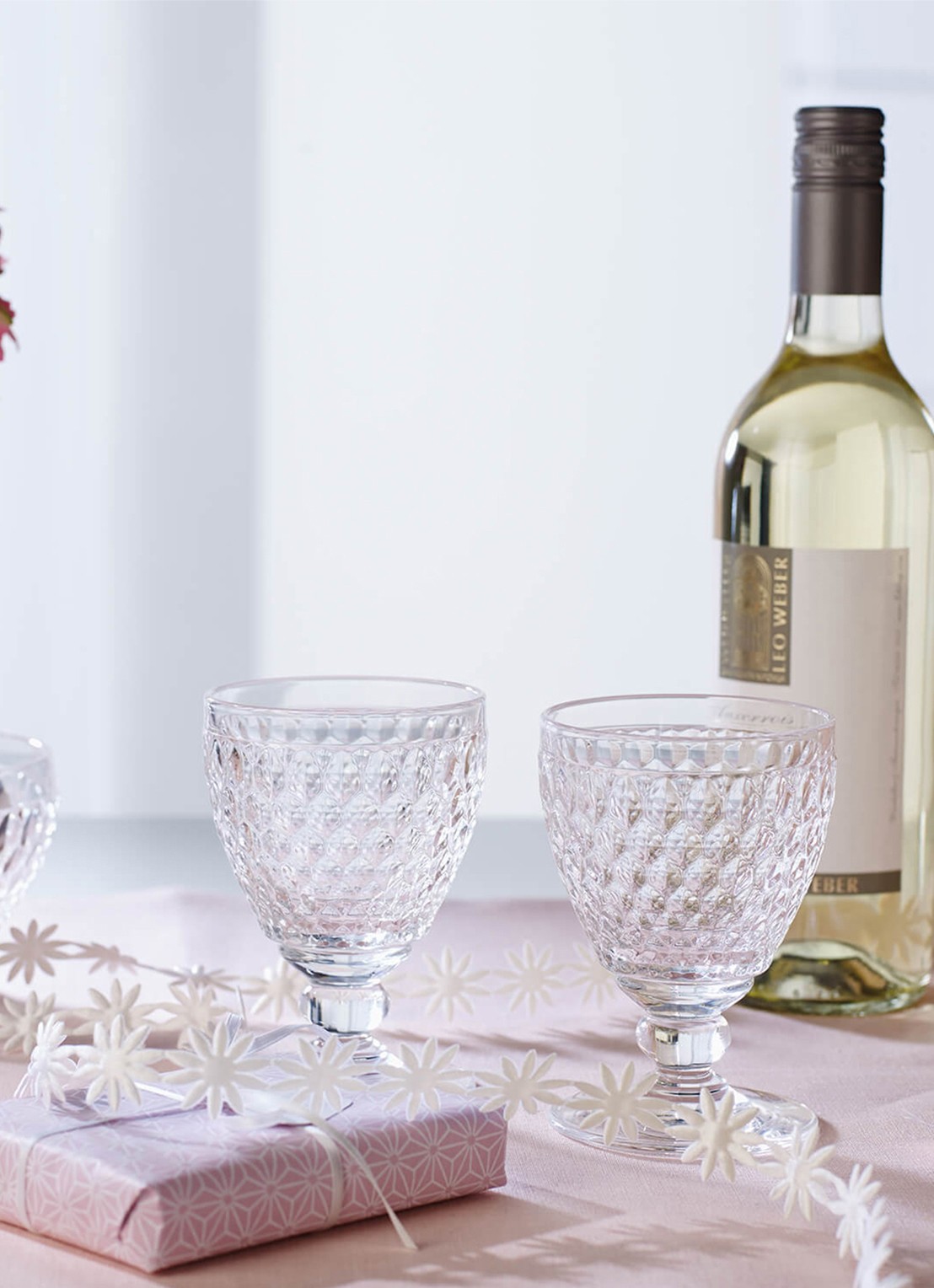 Villeroy & Boch Boston witte wijnglas 23 cl - voorkant 2 transparant