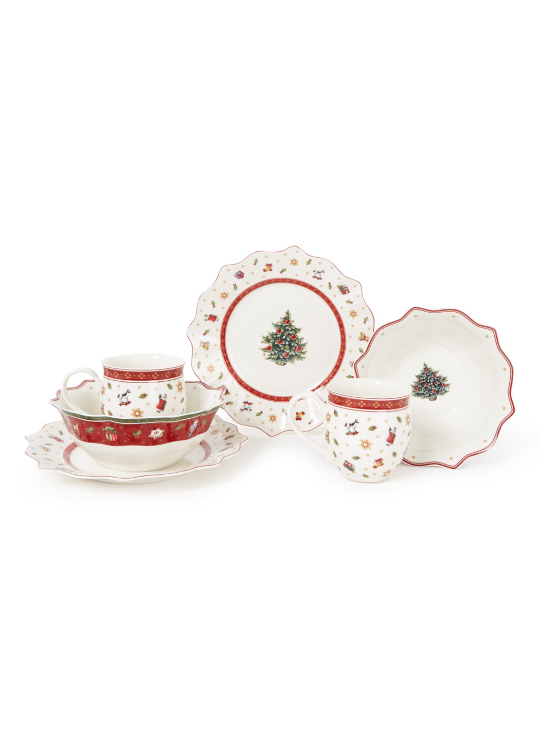 Villeroy & Boch Breakfast for 2 wei?, Set 6tlg - voorkant 3 wit