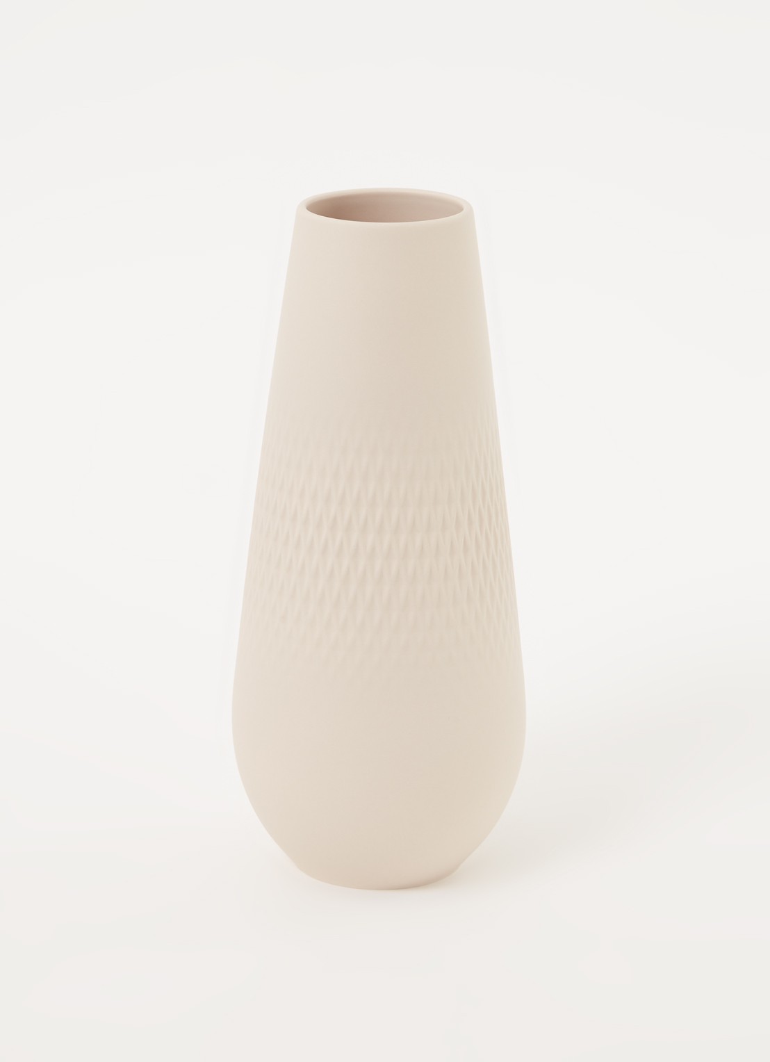 Villeroy & Boch Carre vaas 26 cm - voorkant 2 beige