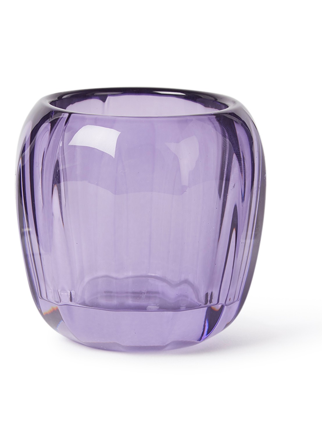 Villeroy & Boch Coloured DeLight waxinelichthouder 7 cm - voorkant paars