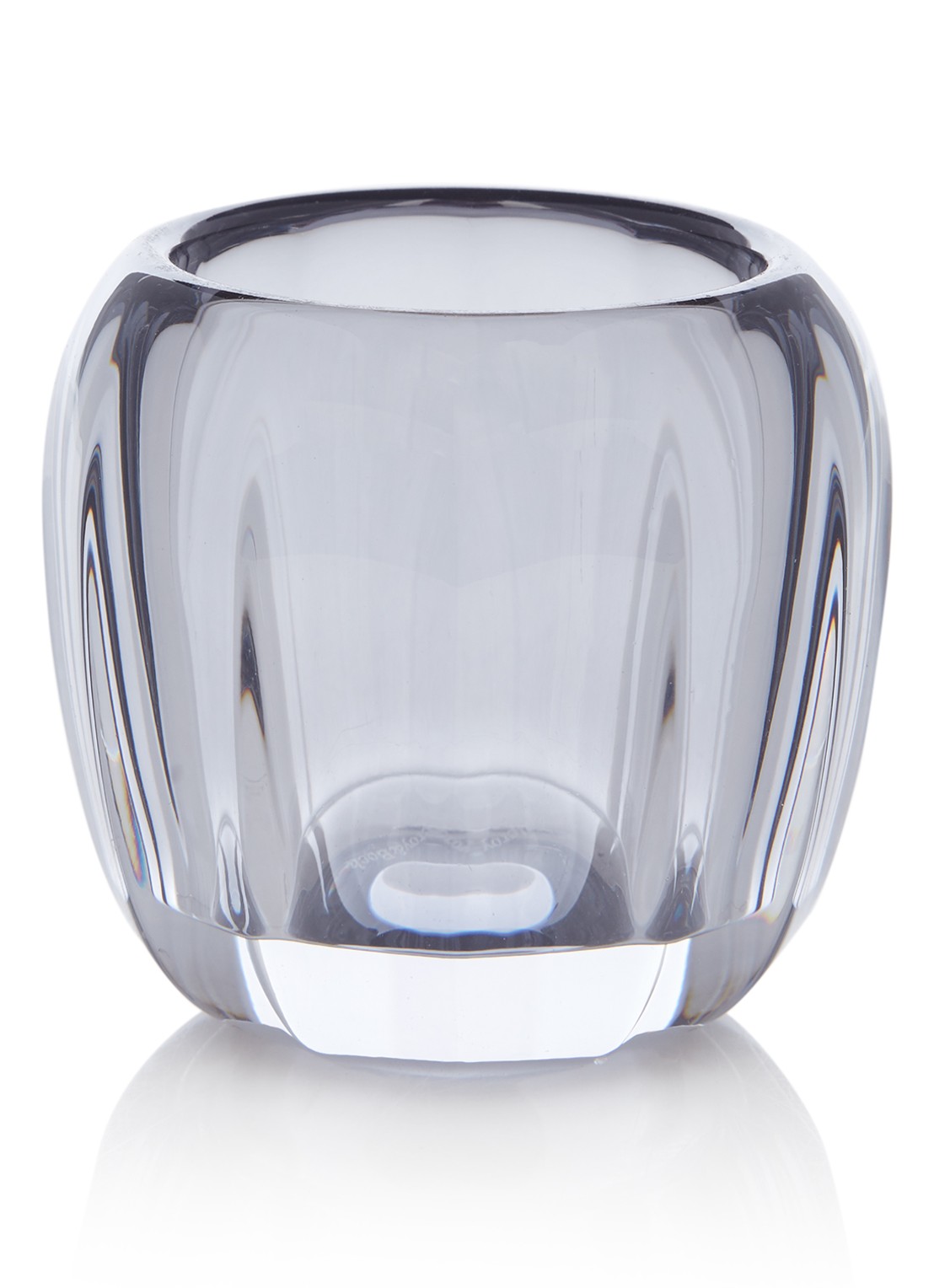 Villeroy & Boch Cosy waxinelichthouder van glas - voorkant donkergrijs