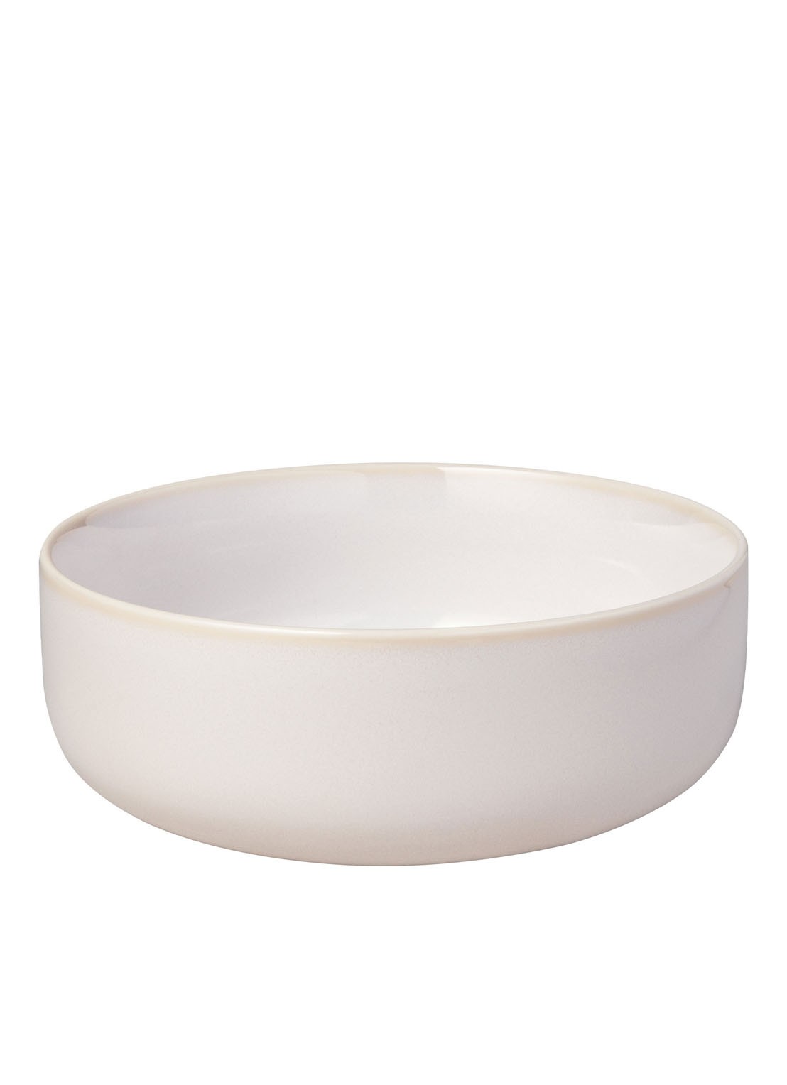 Villeroy & Boch Crafted Cotton kom 16 cm - voorkant 3 gebroken wit