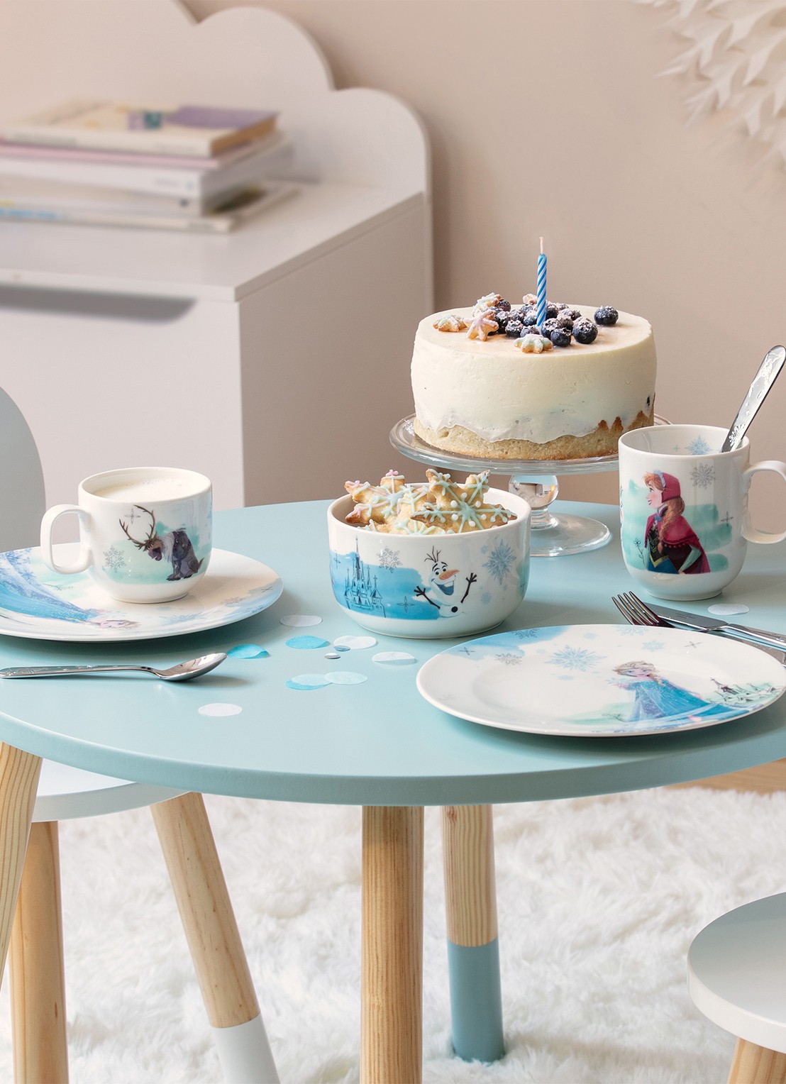 Villeroy & Boch Disney Frozen kinderbeker - detail 3 blauw