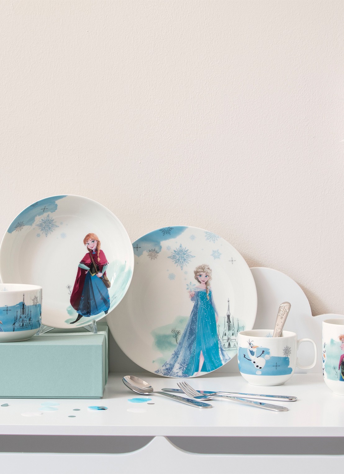 Villeroy & Boch Disney Frozen kinderbord 21,5 cm - detail 3 blauw