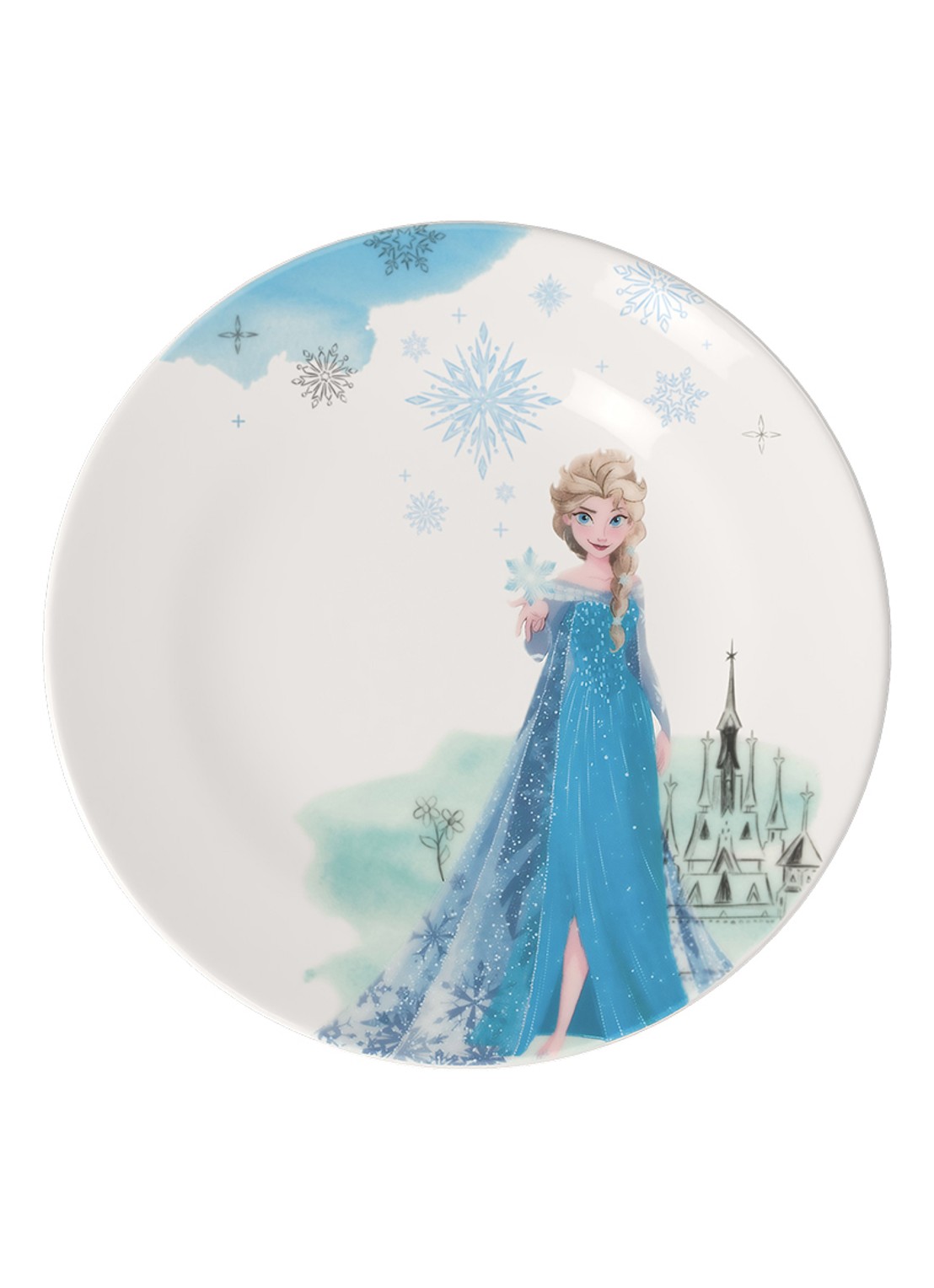 Villeroy & Boch Disney Frozen kinderbord 21,5 cm - voorkant 4 blauw