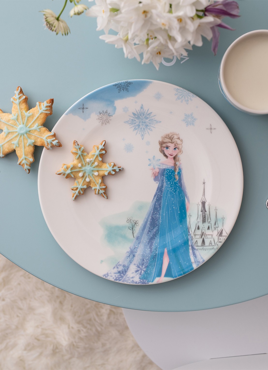 Villeroy & Boch Disney Frozen kinderbord 21,5 cm - voorkant 5 blauw