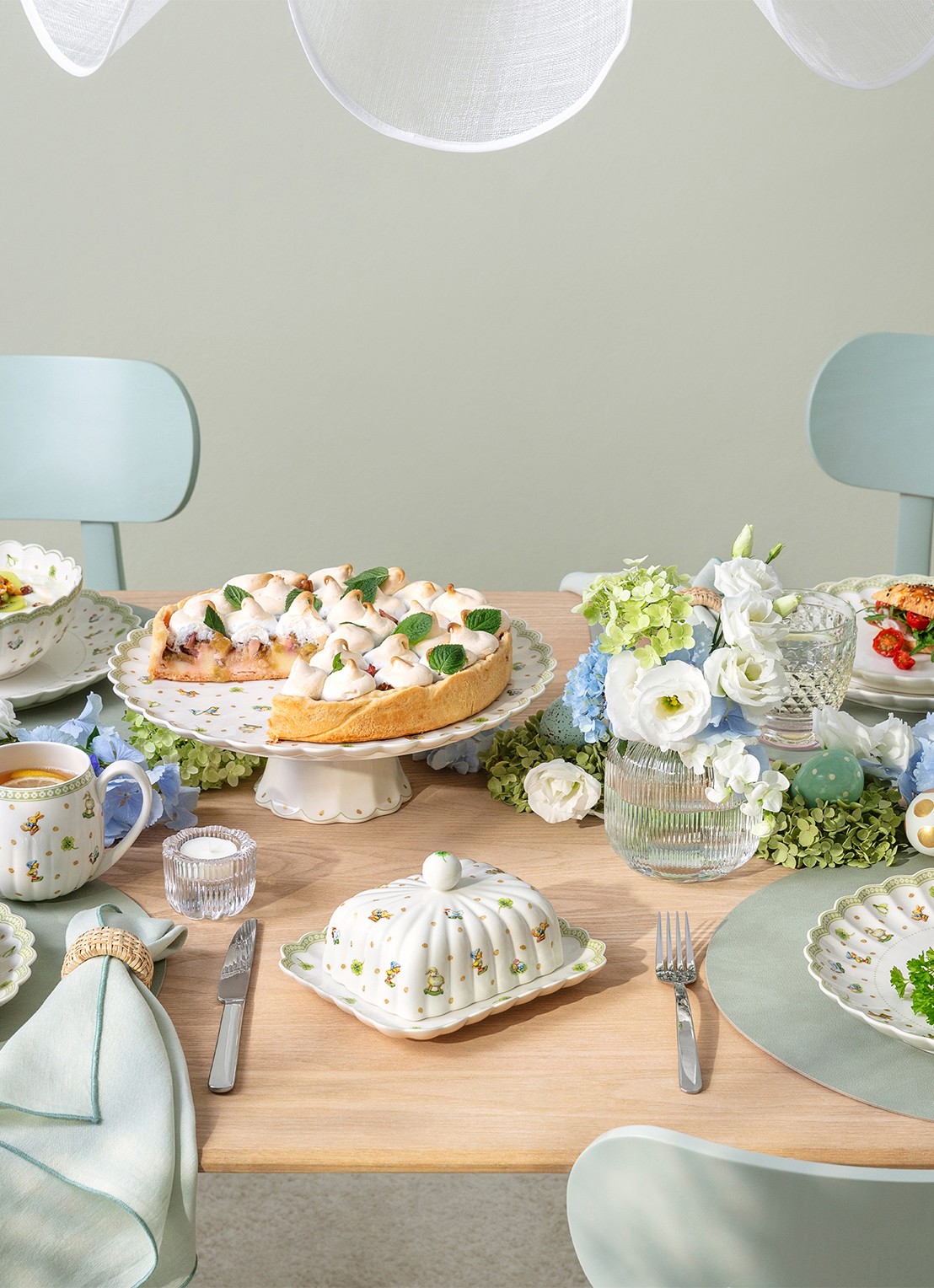 Villeroy & Boch Easter Delight botervloot - achterkant 3 gebroken wit